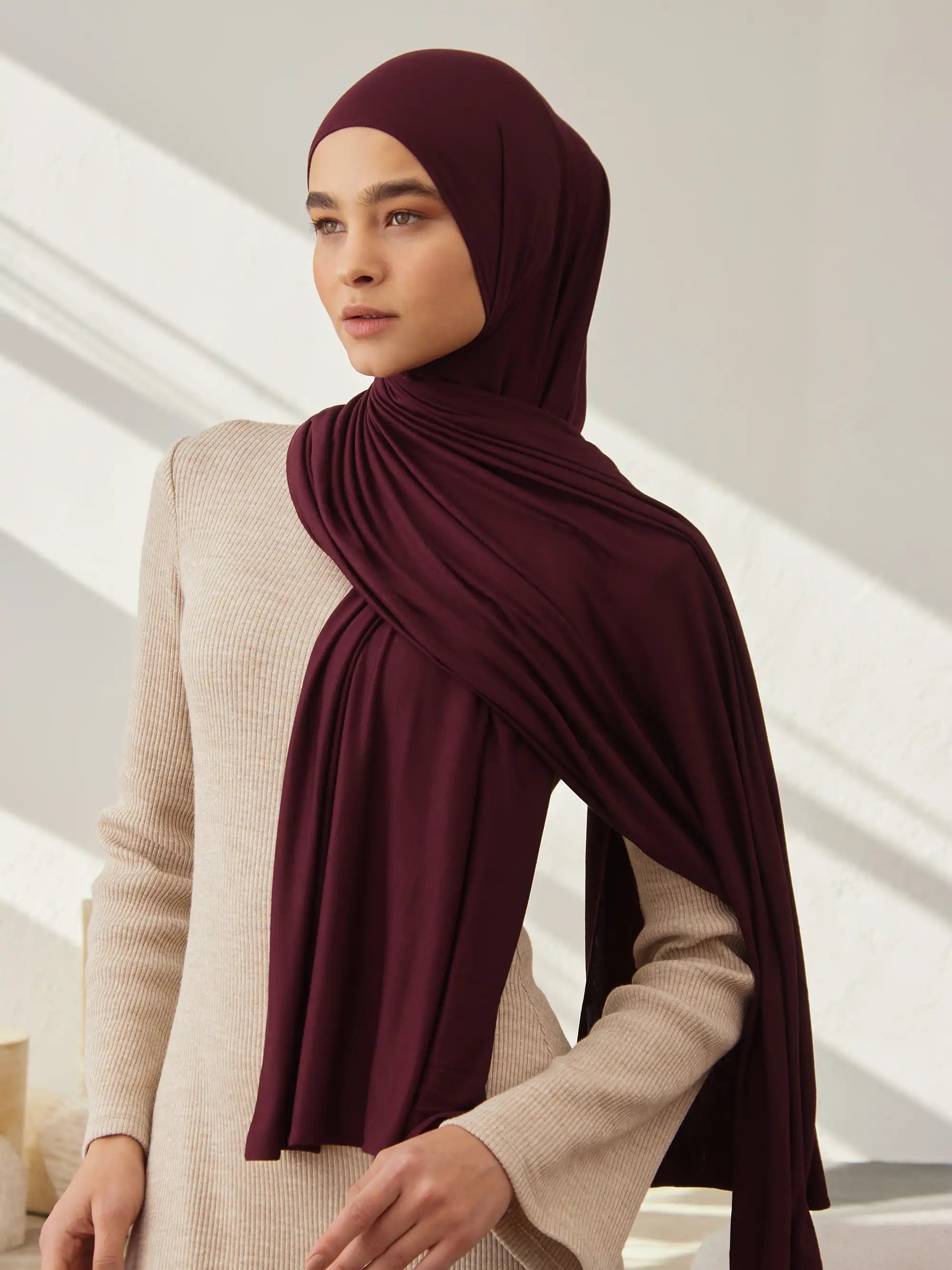 Small Premium Jersey Hijab - Port Royale