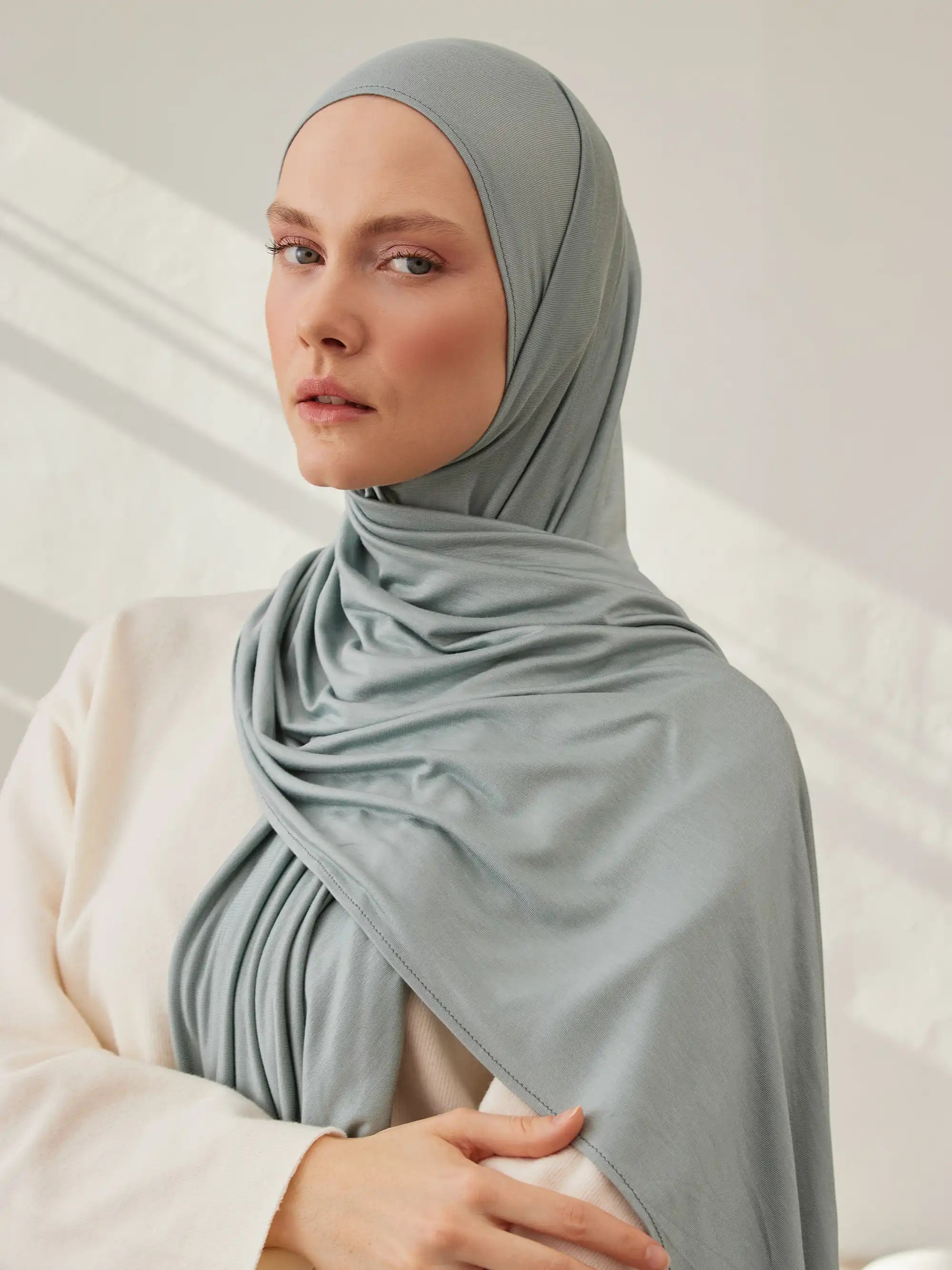 Small Premium Jersey Hijab - Mint