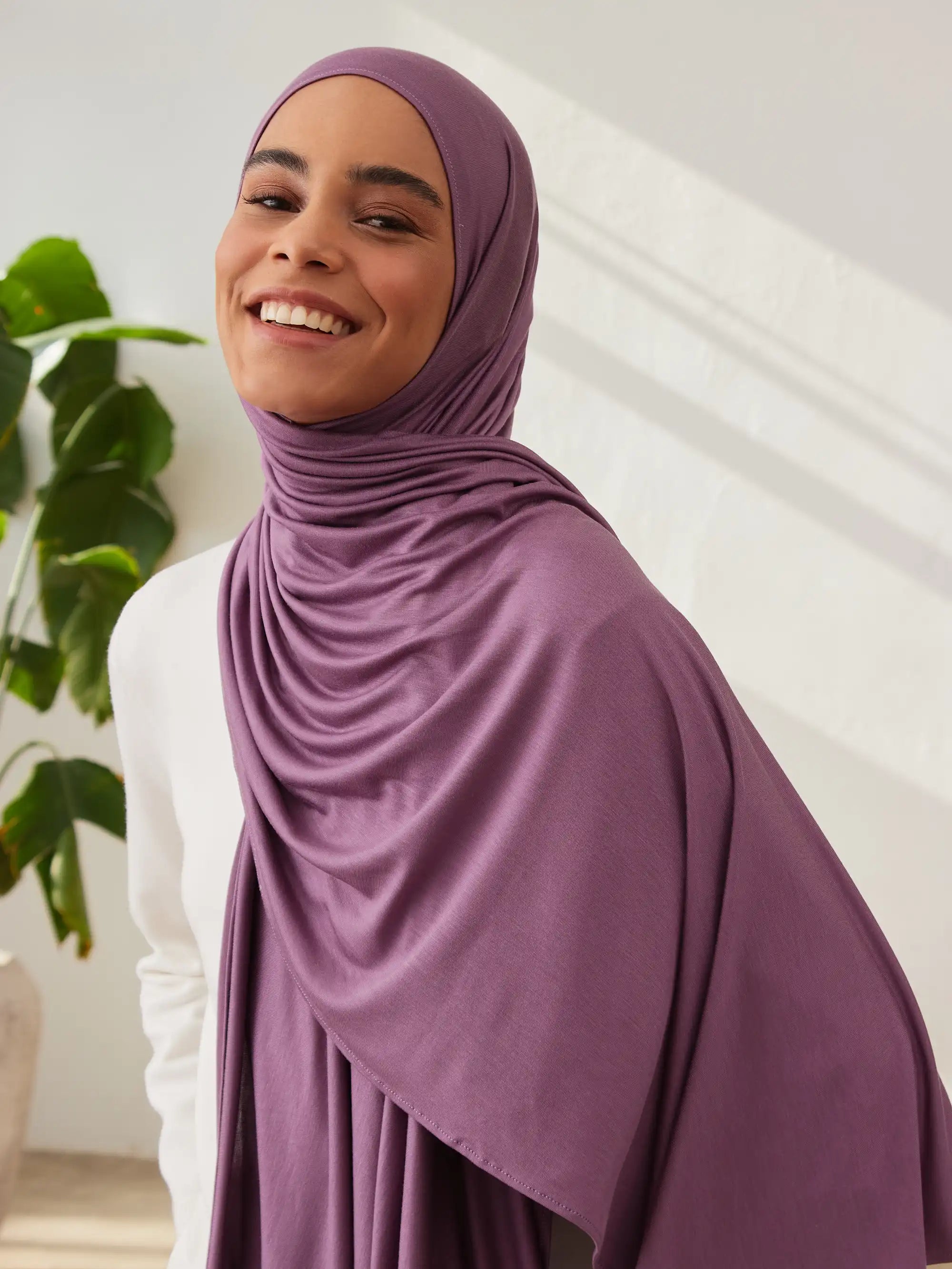Small Premium Jersey Hijab - Orchid