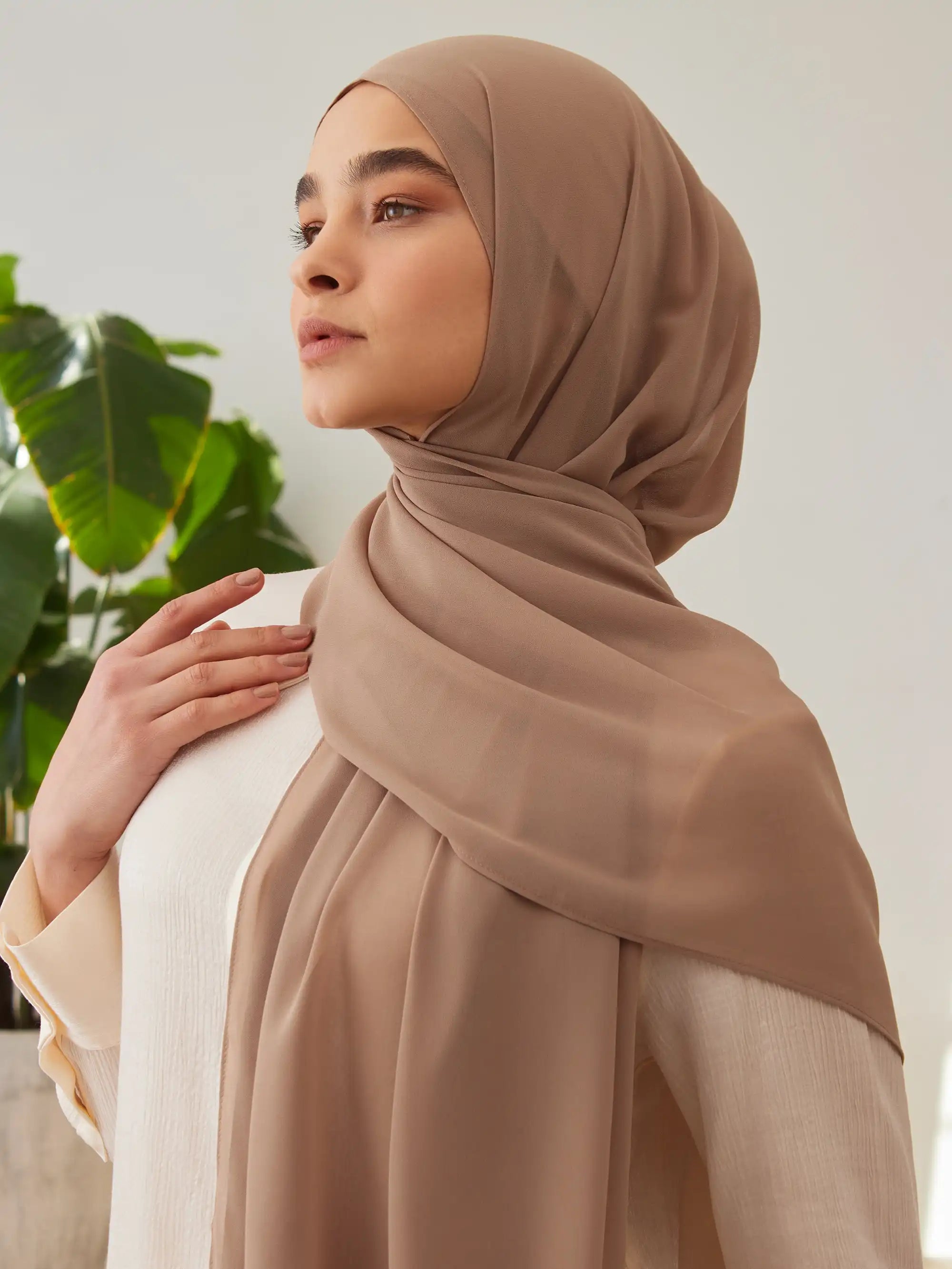 Luxury Chiffon Hijab - Desert