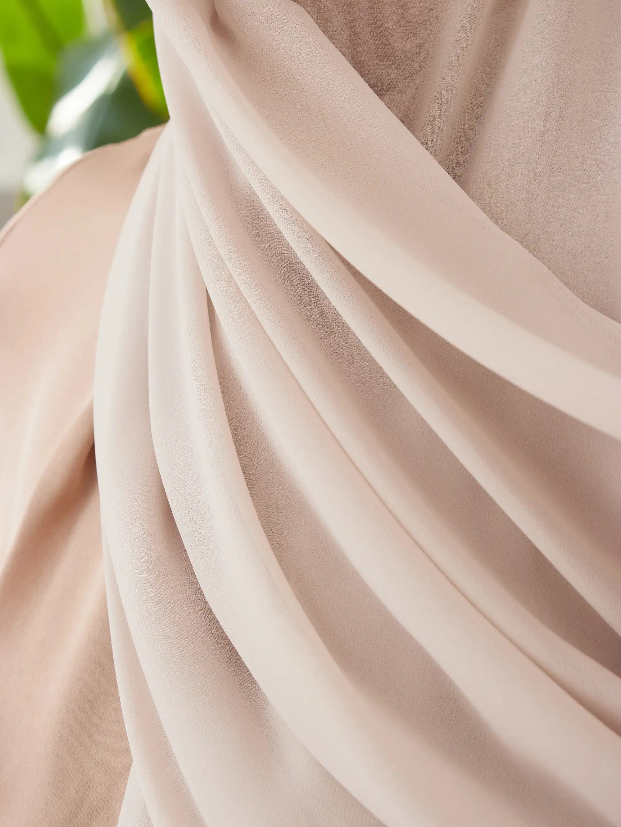 Small Luxury Chiffon Hijab - Cool Gray