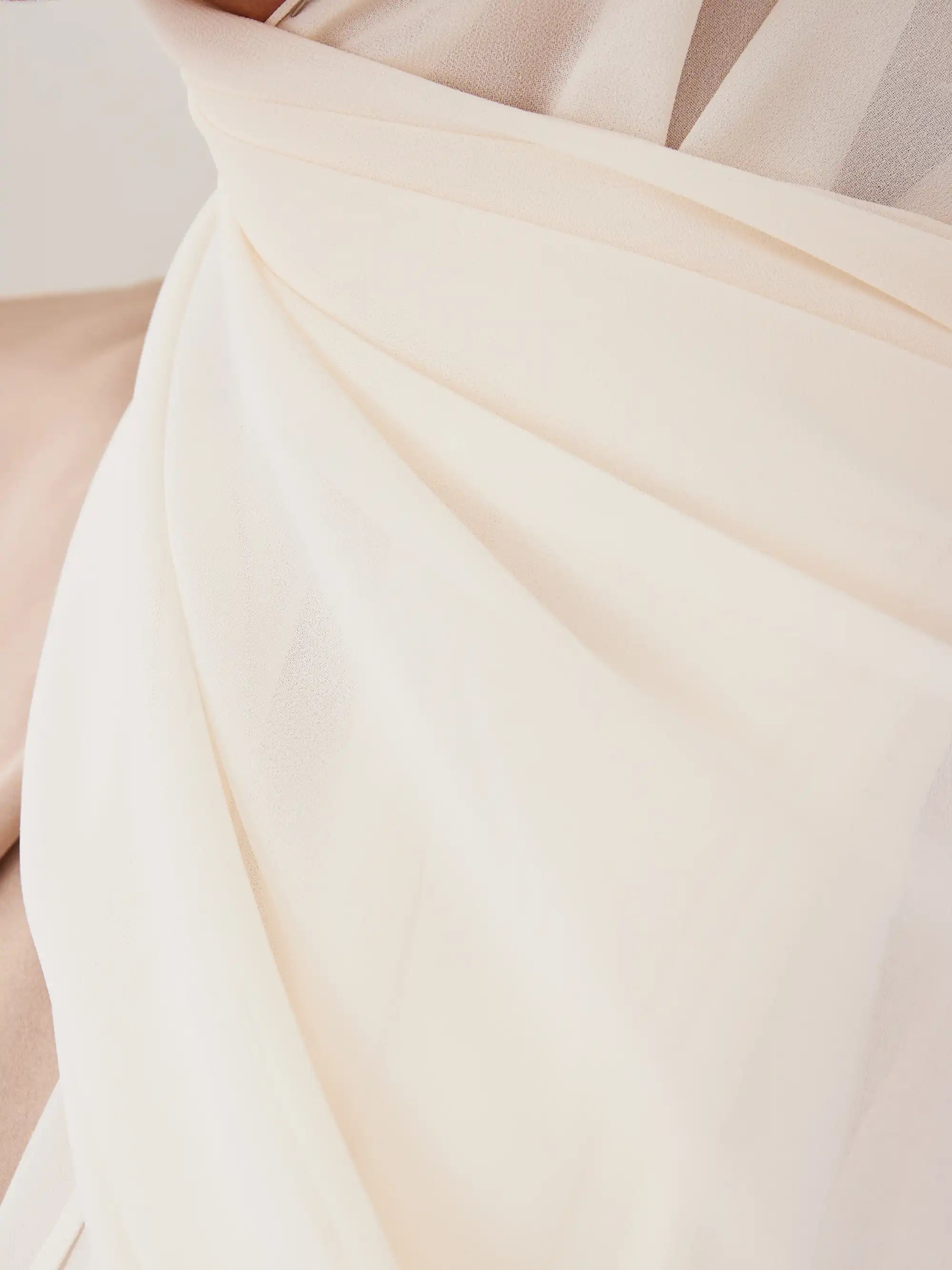 Small Luxury Chiffon Hijab - Ivory