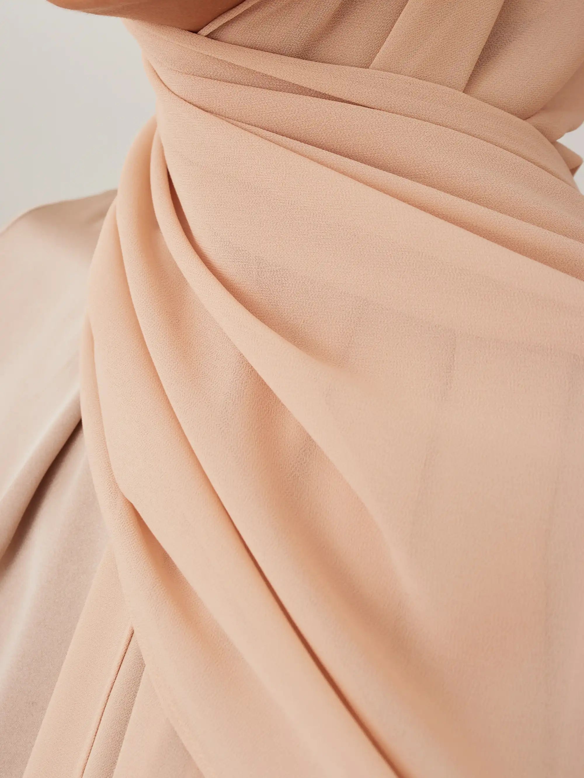 Deluxe Chiffon Hijab - Nude