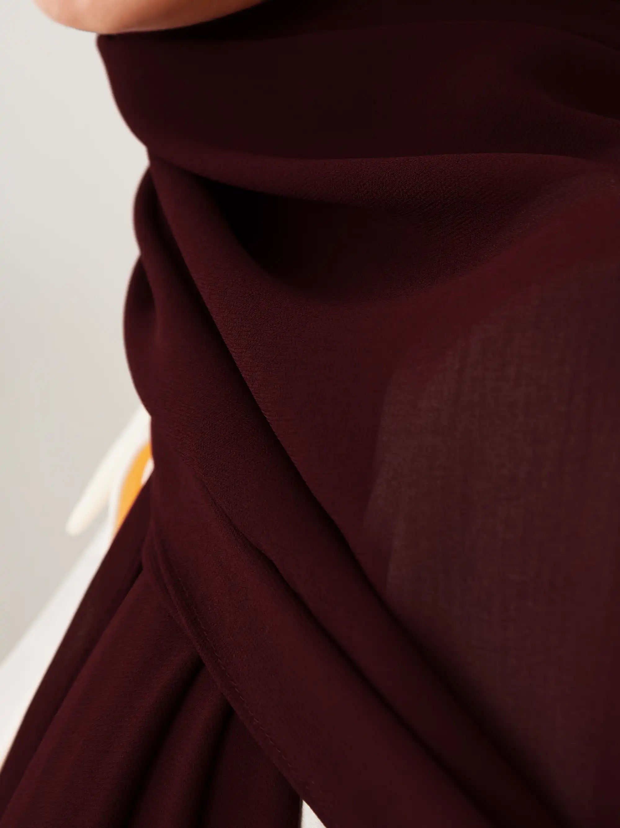 Deluxe Chiffon Hijab - Maroon