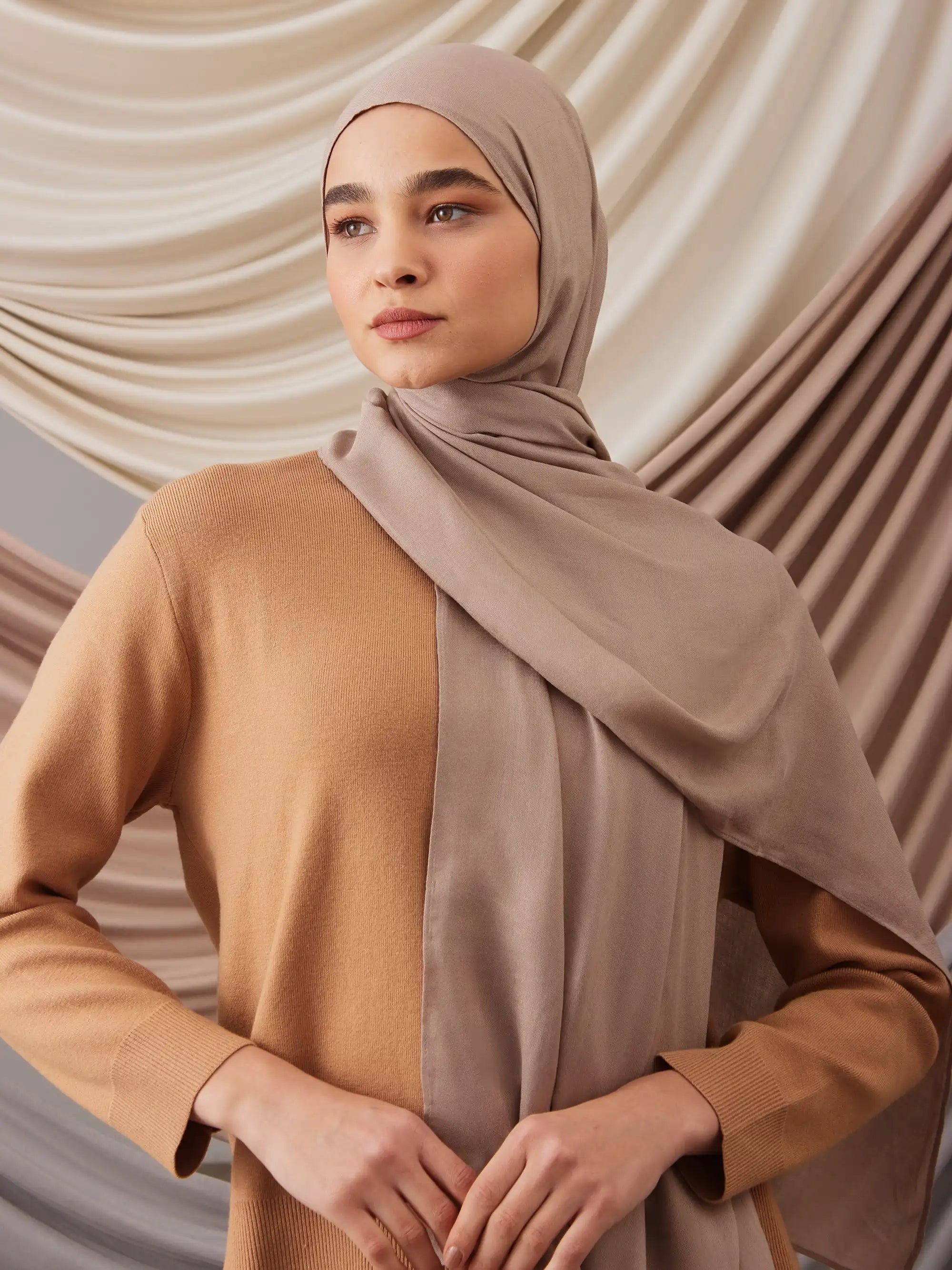 Summer Woven Hijab - Warm Sand