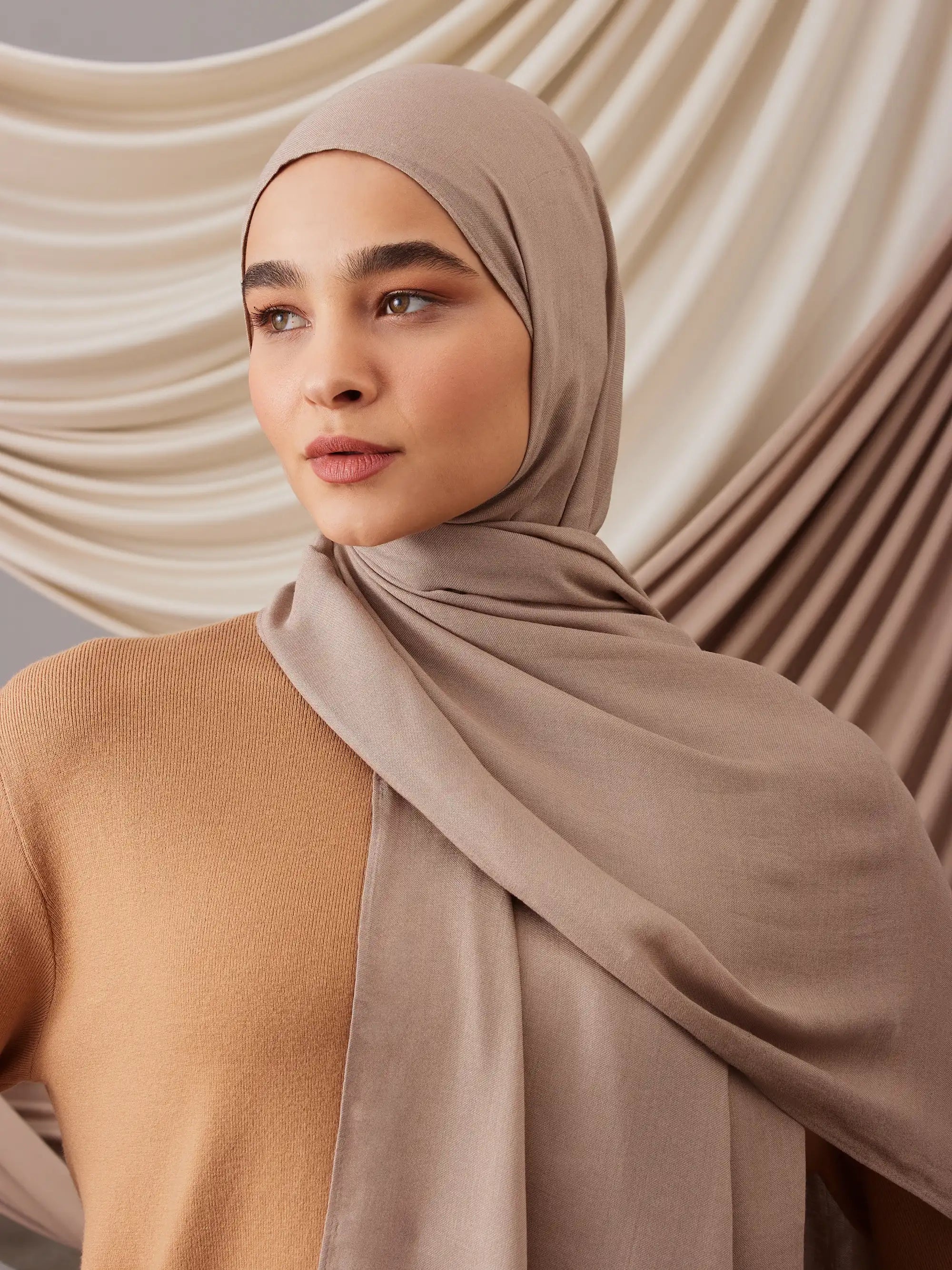 Summer Woven Hijab - Warm Sand