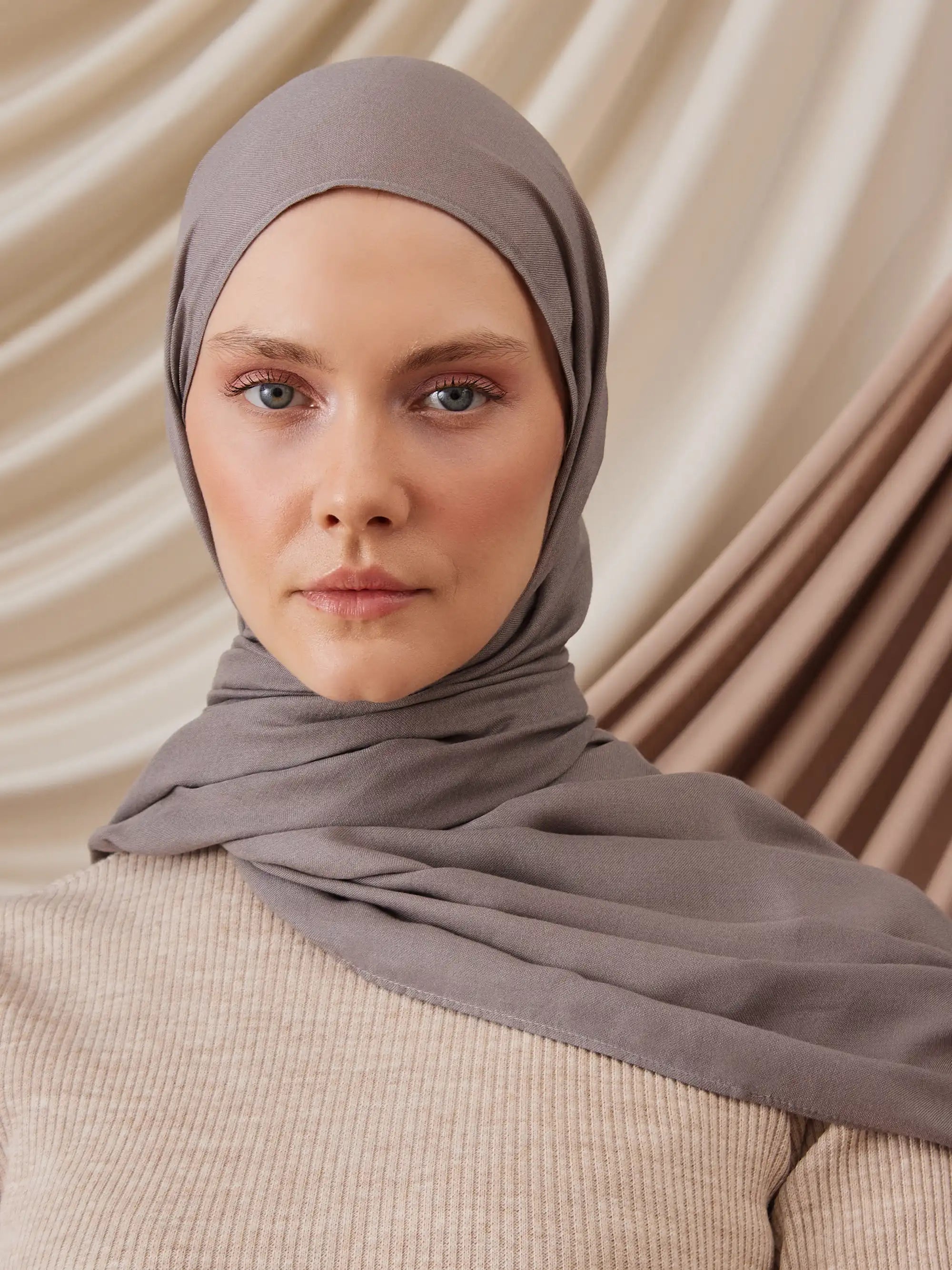 Summer Woven Hijab - Silver