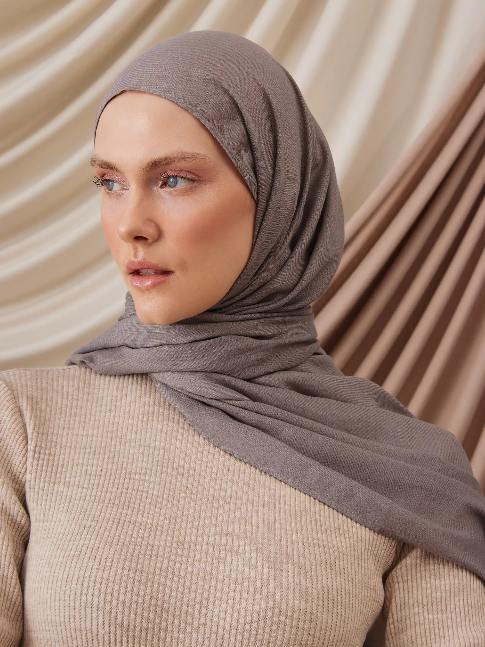 Summer Woven Hijab - Silver