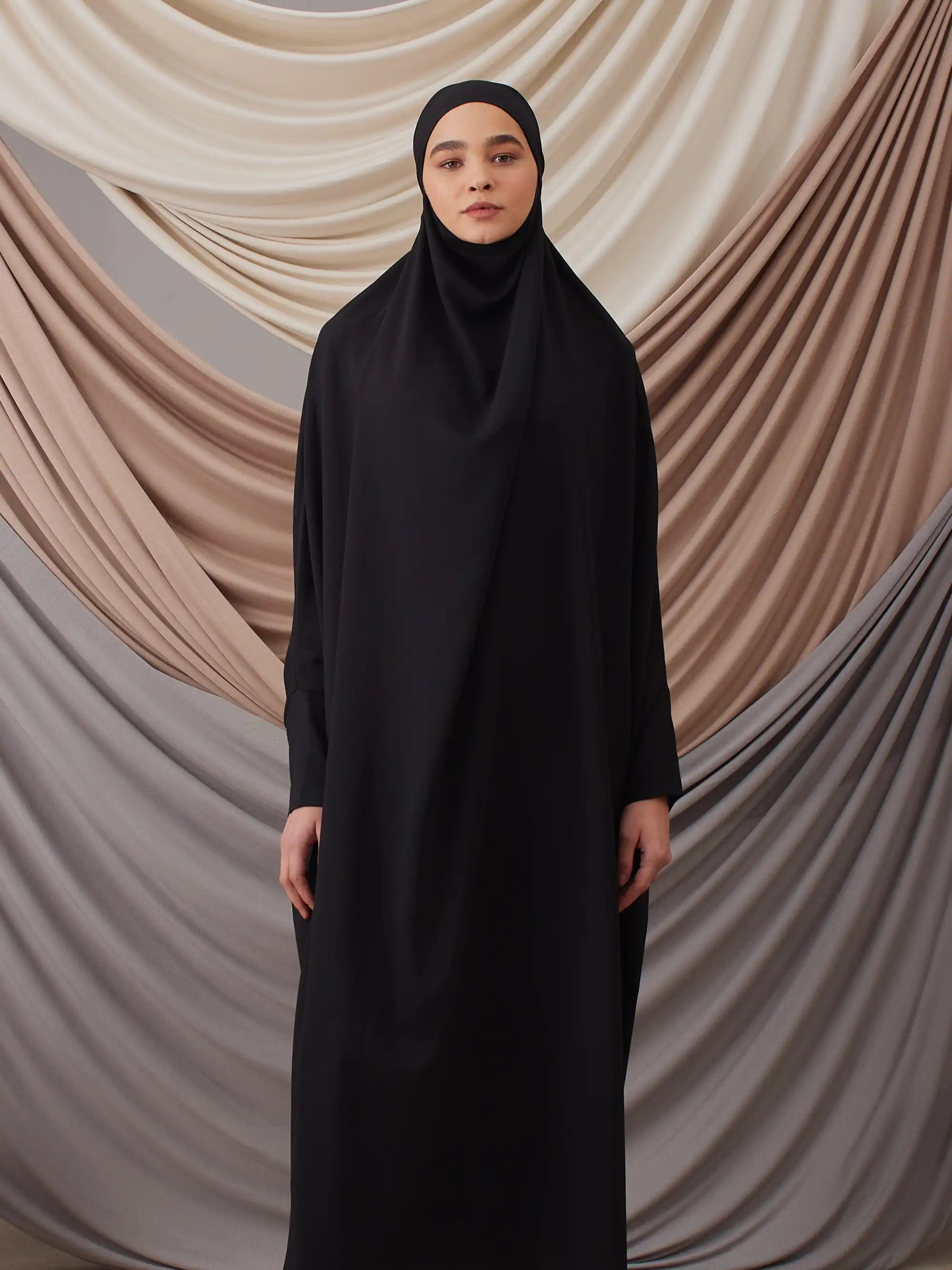 Tie Back Prayer Dress - Black