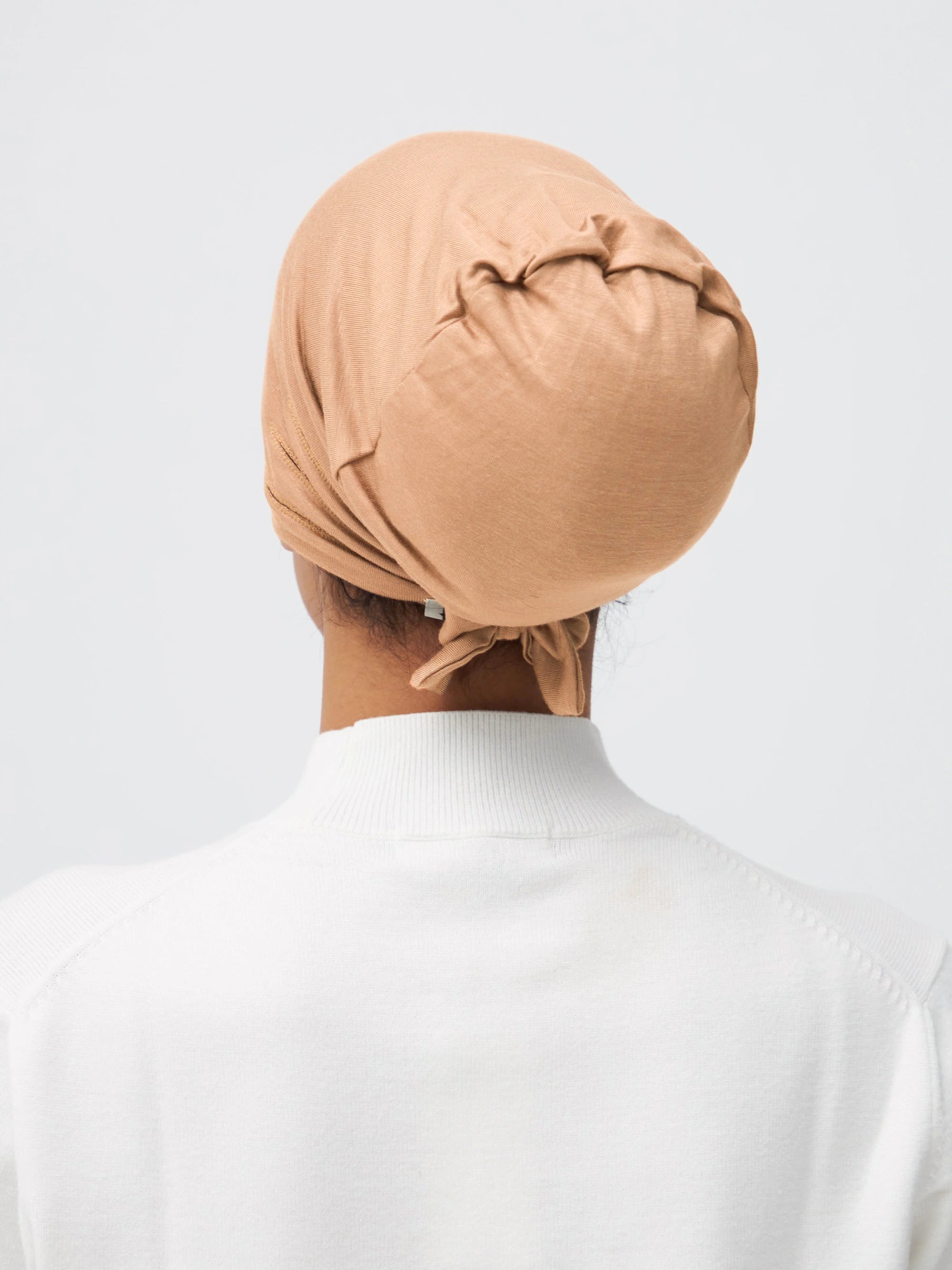 Slit Tie Back Underscarf - Beach Sand