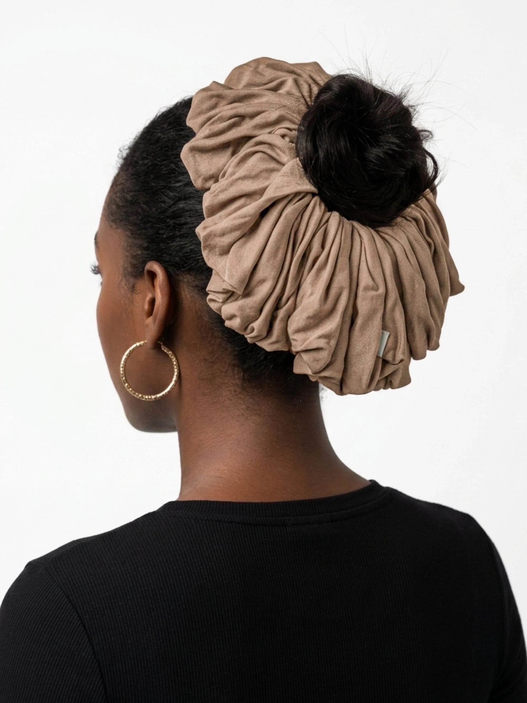 Premium Jersey Scrunchies - Tan