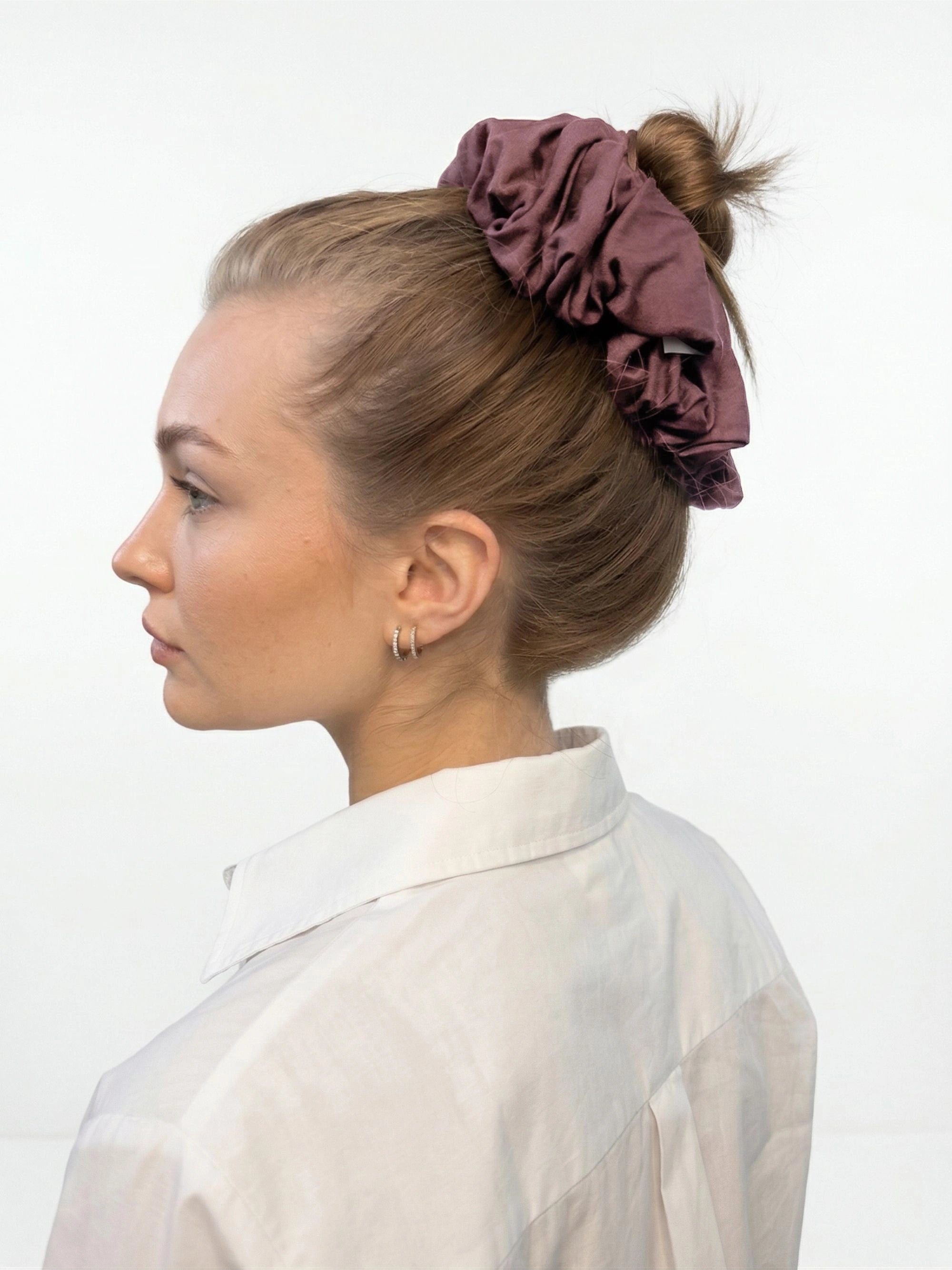 Premium Jersey Scrunchies - Rose Taupe