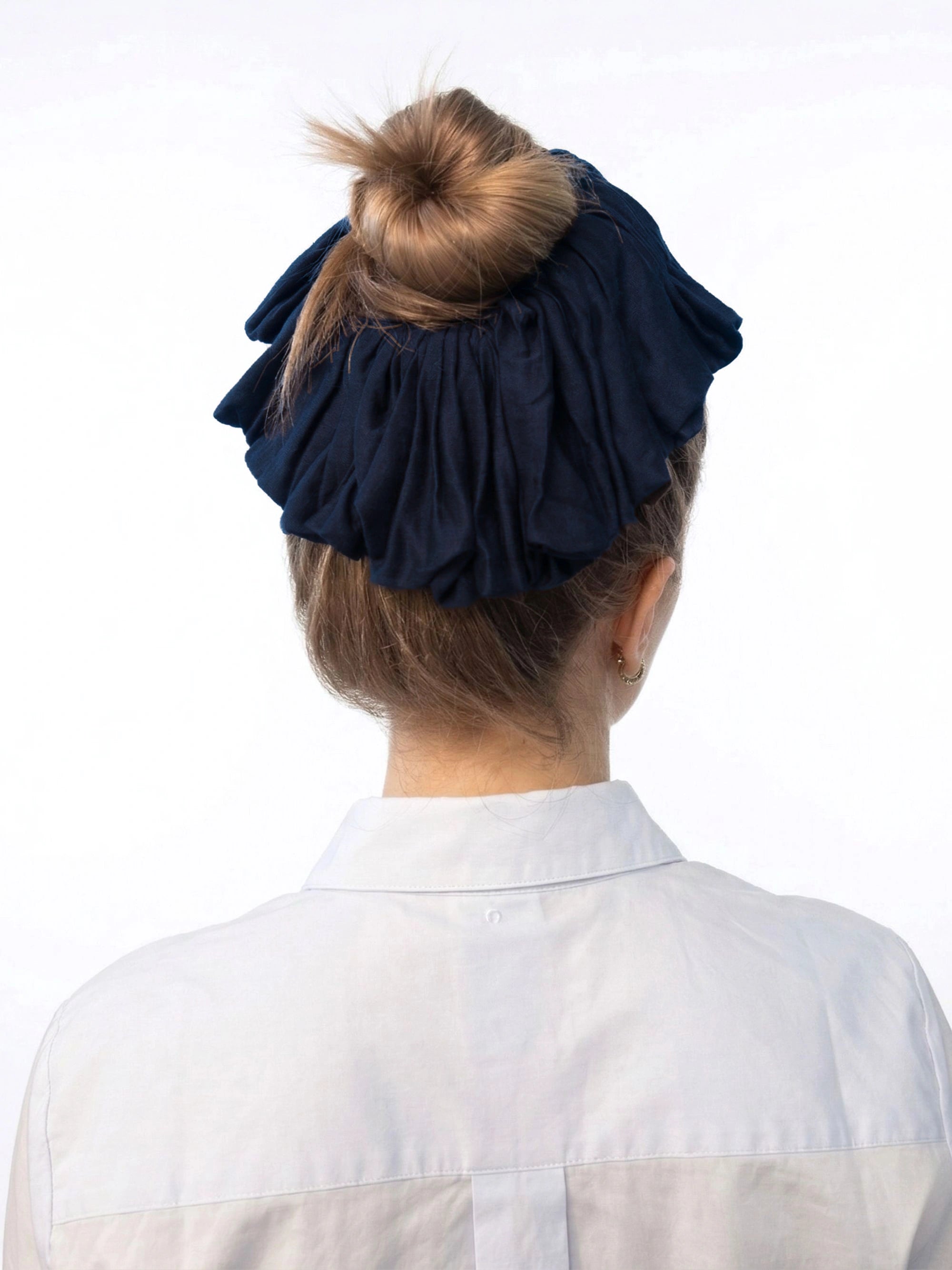 Premium Jersey Scrunchies - Navy