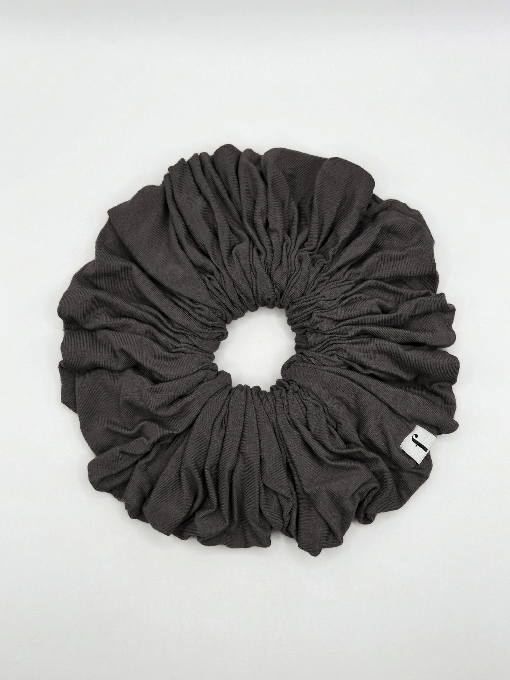 Premium Jersey Scrunchies - Dark Grey