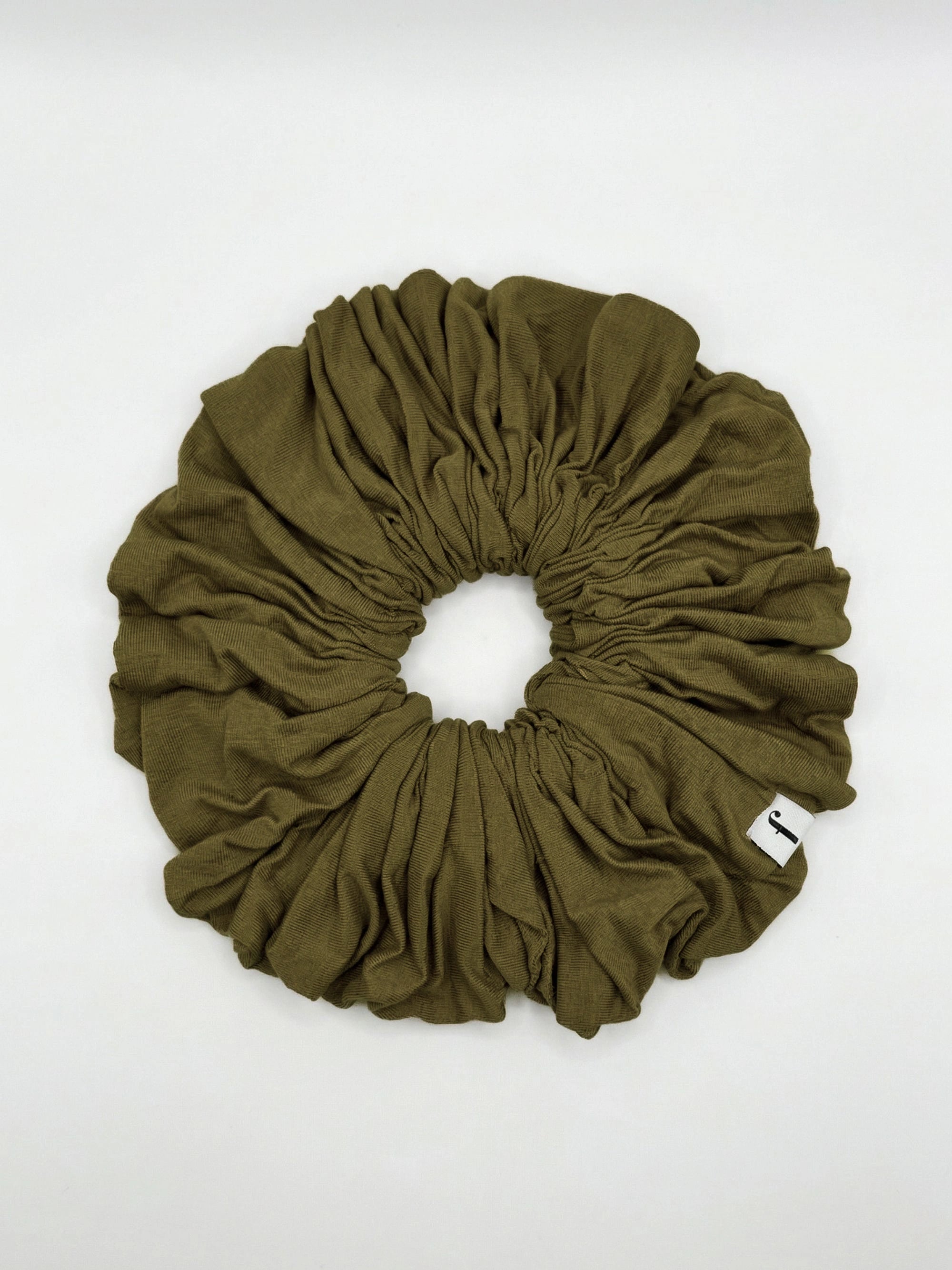 Premium Jersey Scrunchies - Dark Olive
