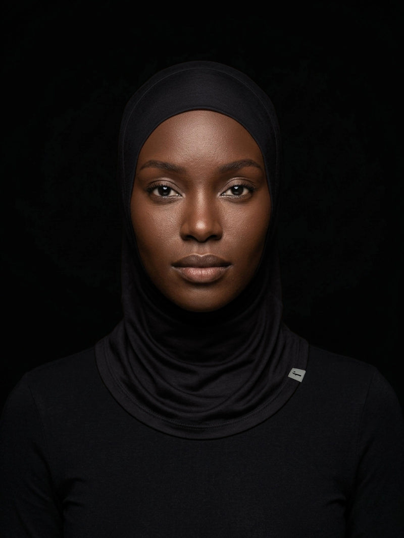 Essential Slip-On Hijab - Black