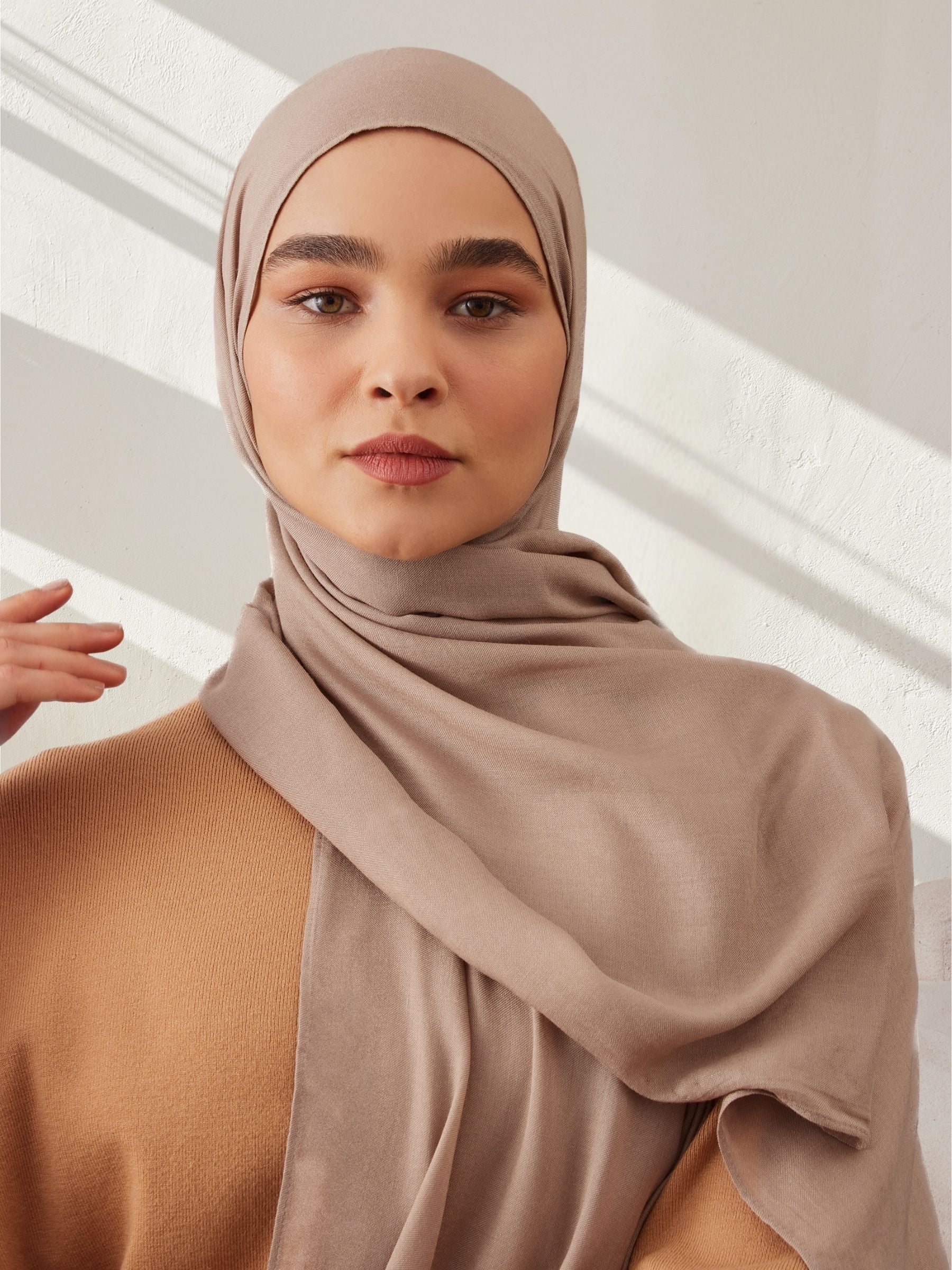 Summer Woven Hijab - Warm Sand