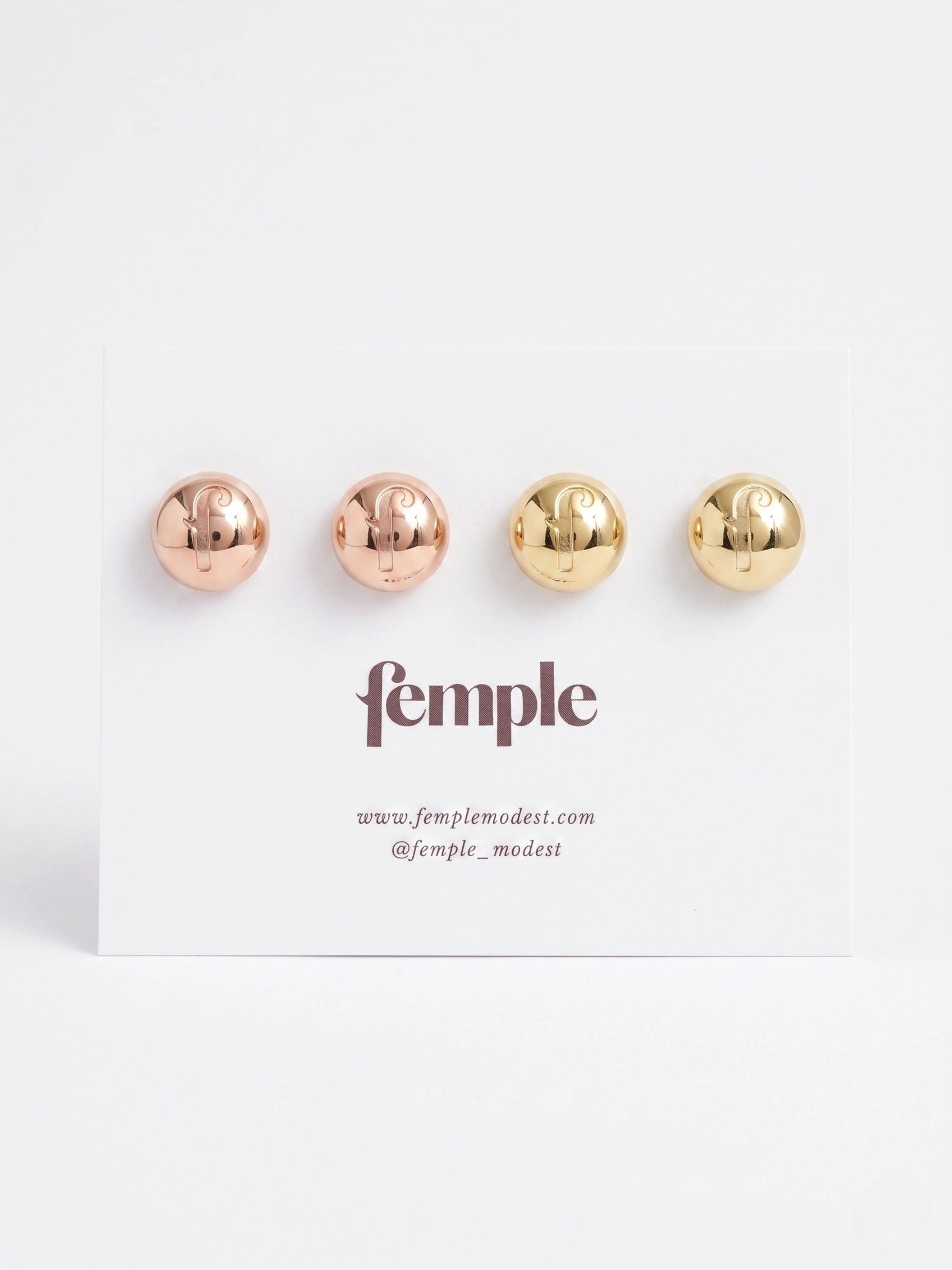 Magpins - 4 Gold Set