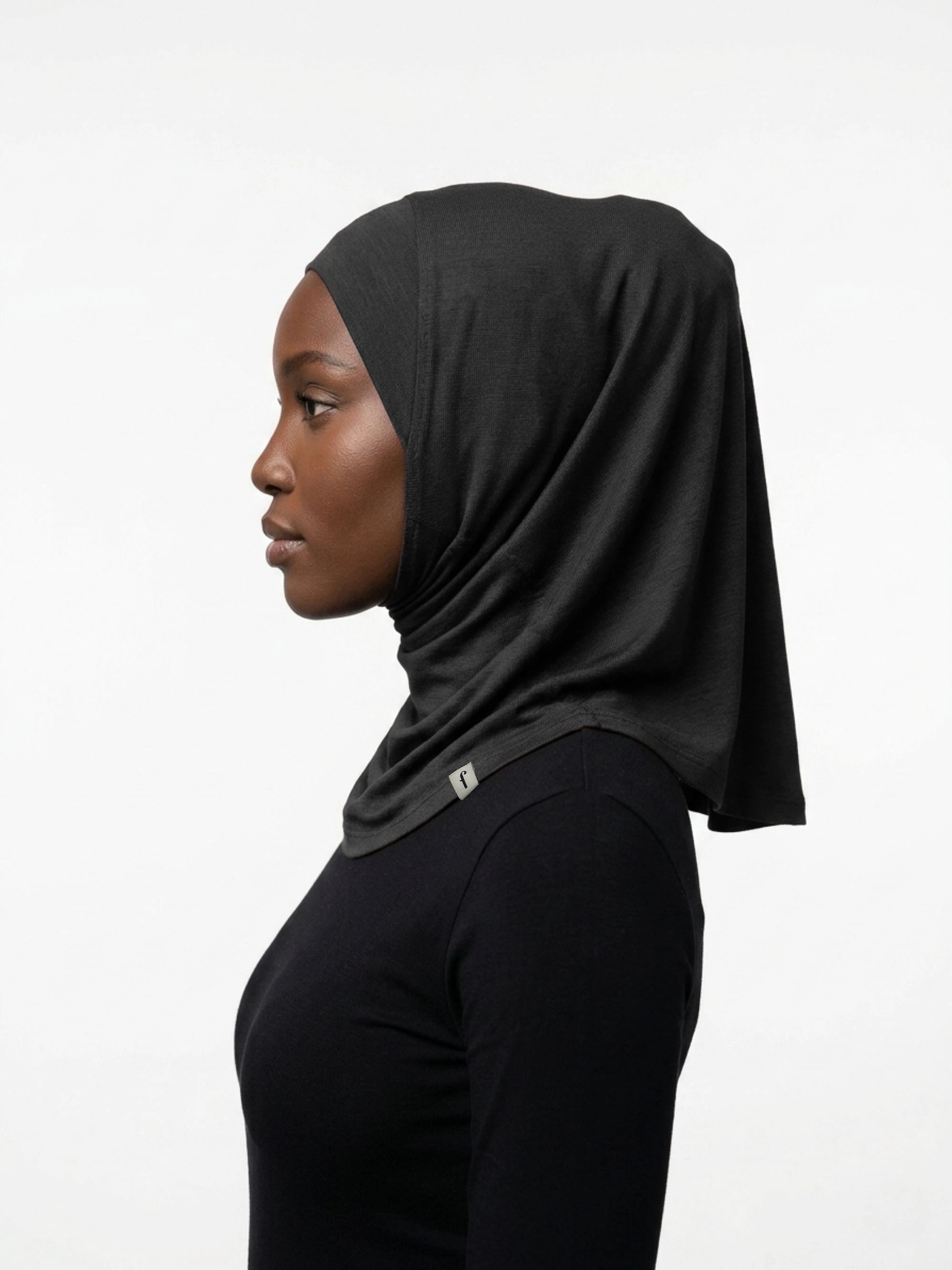 Essential Slip-On Hijab - Dark Grey