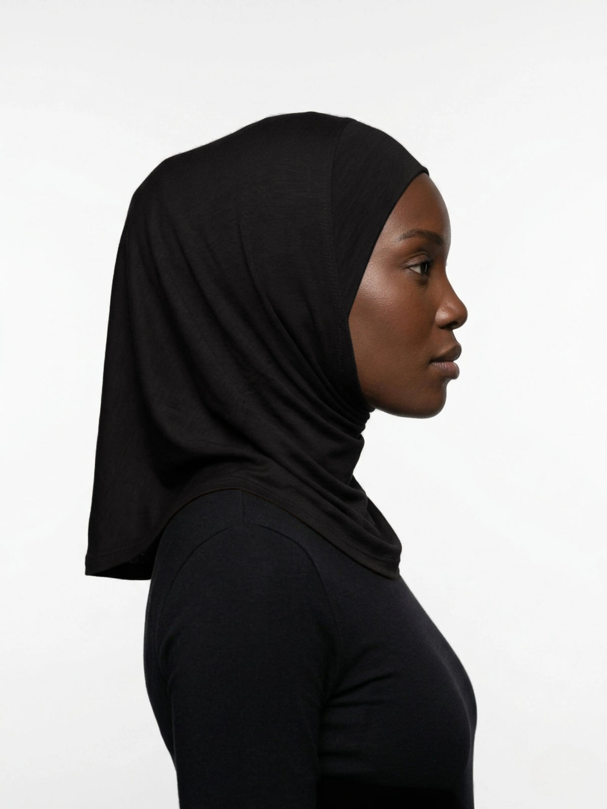 Essential Slip-On Hijab - Black