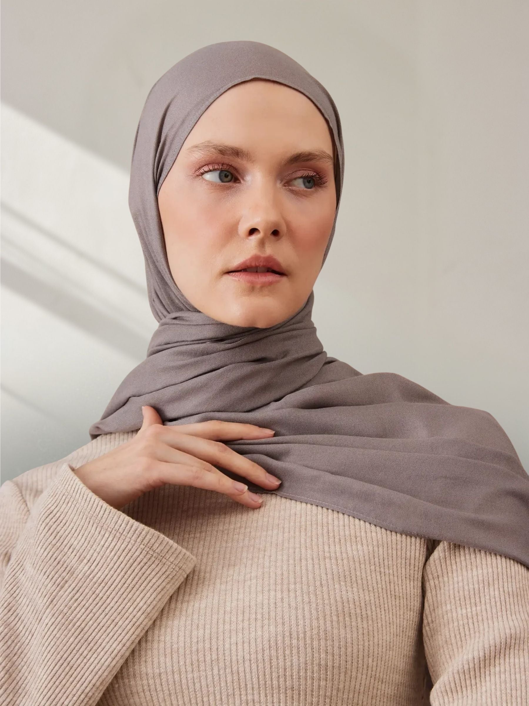 Summer Woven Hijab - Silver