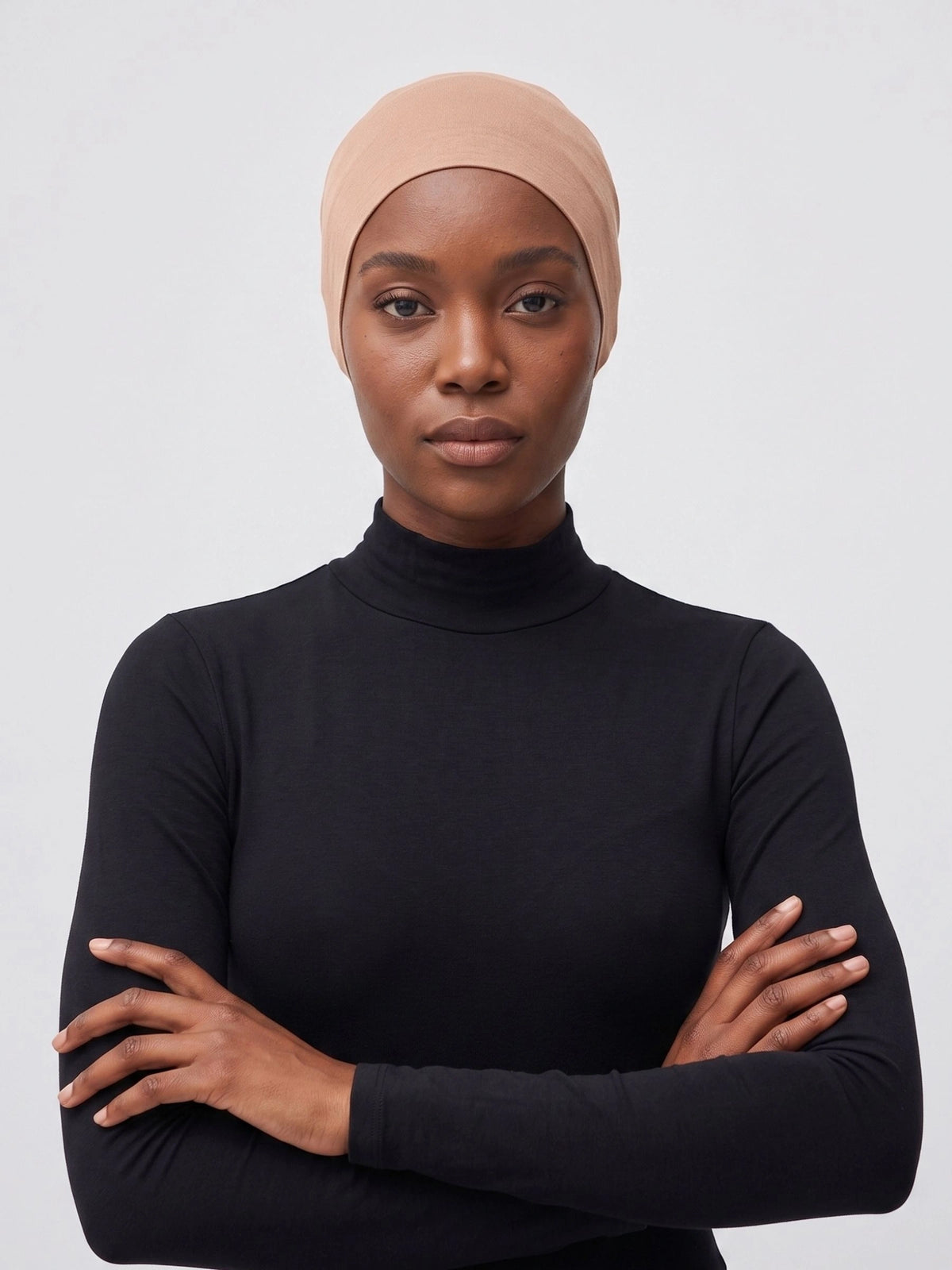 Cotton Tube Underscarf - Nude