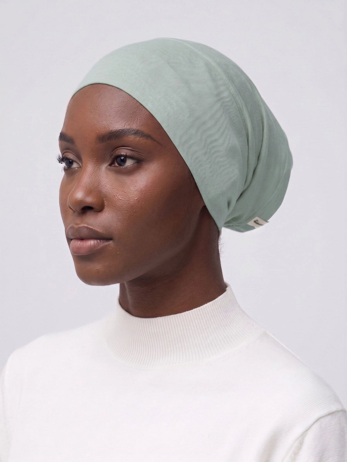 Cotton Tube Underscarf - Soft Mint