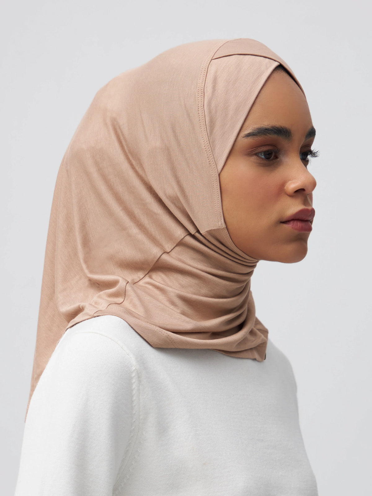 Relaxed Full Cover Underscarf - Warm Taupe