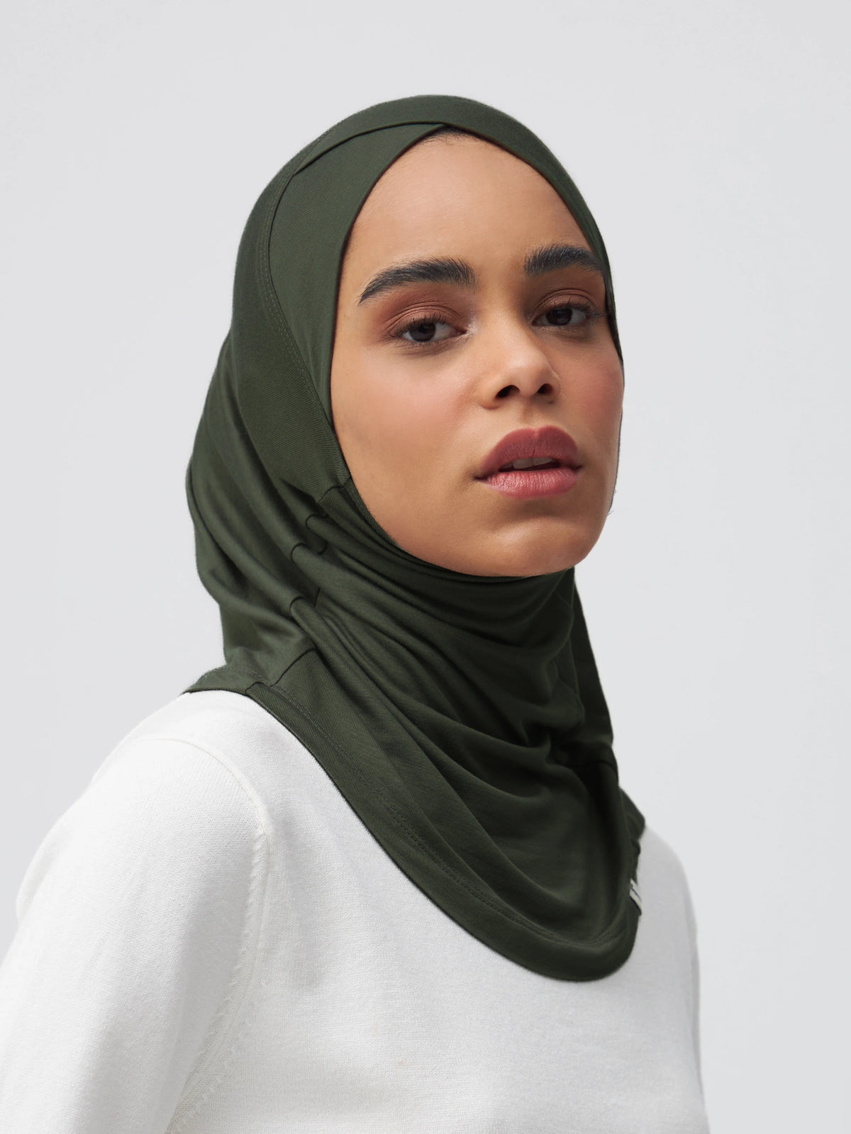 Relaxed Full Cover Underscarf - Khaki