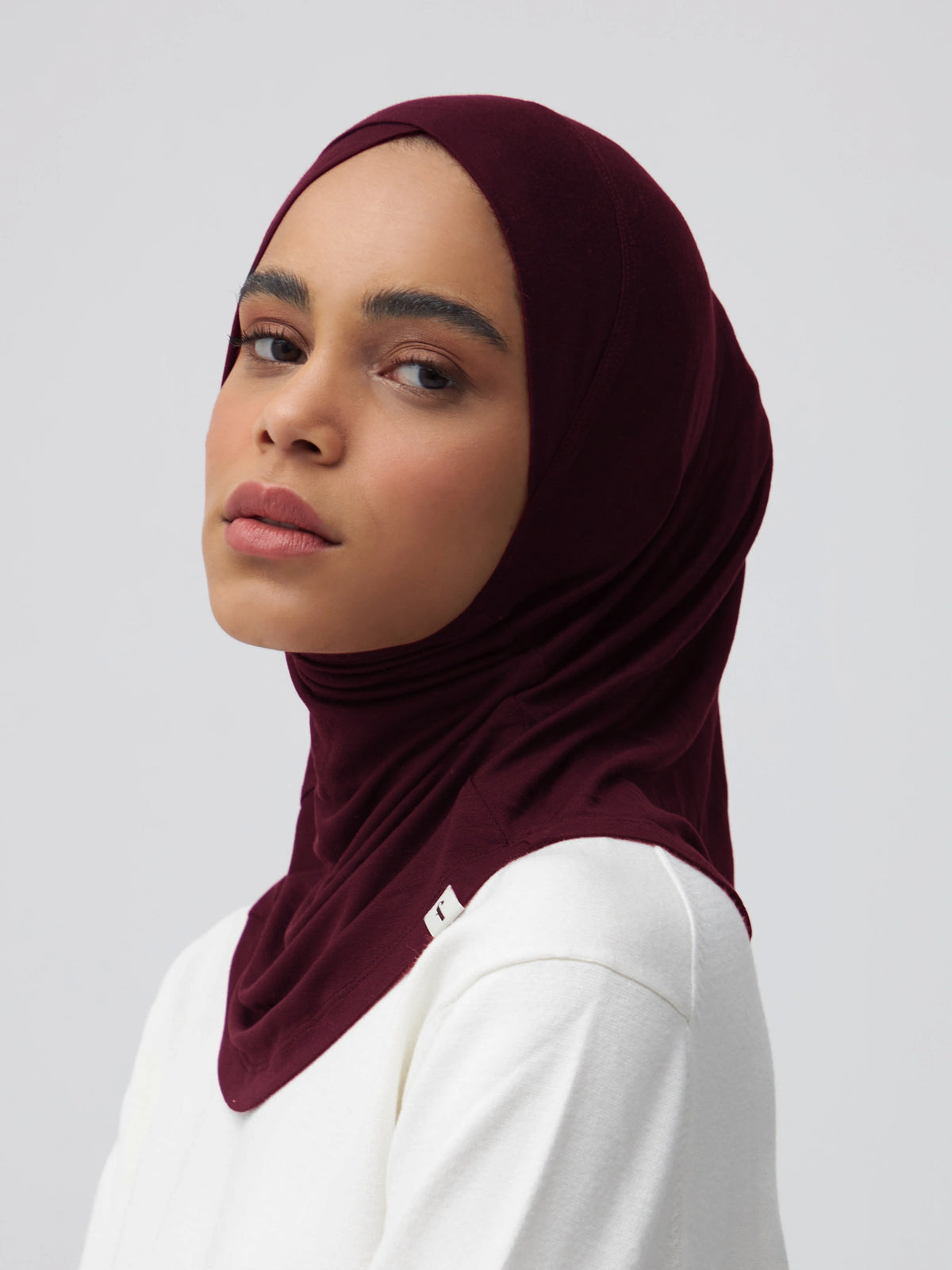 Relaxed Full Cover Underscarf - Burgundy