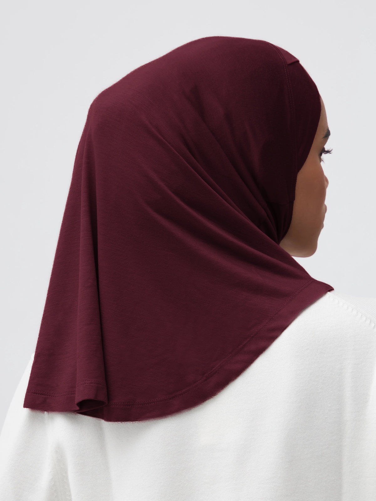 Relaxed Full Cover Underscarf - Burgundy