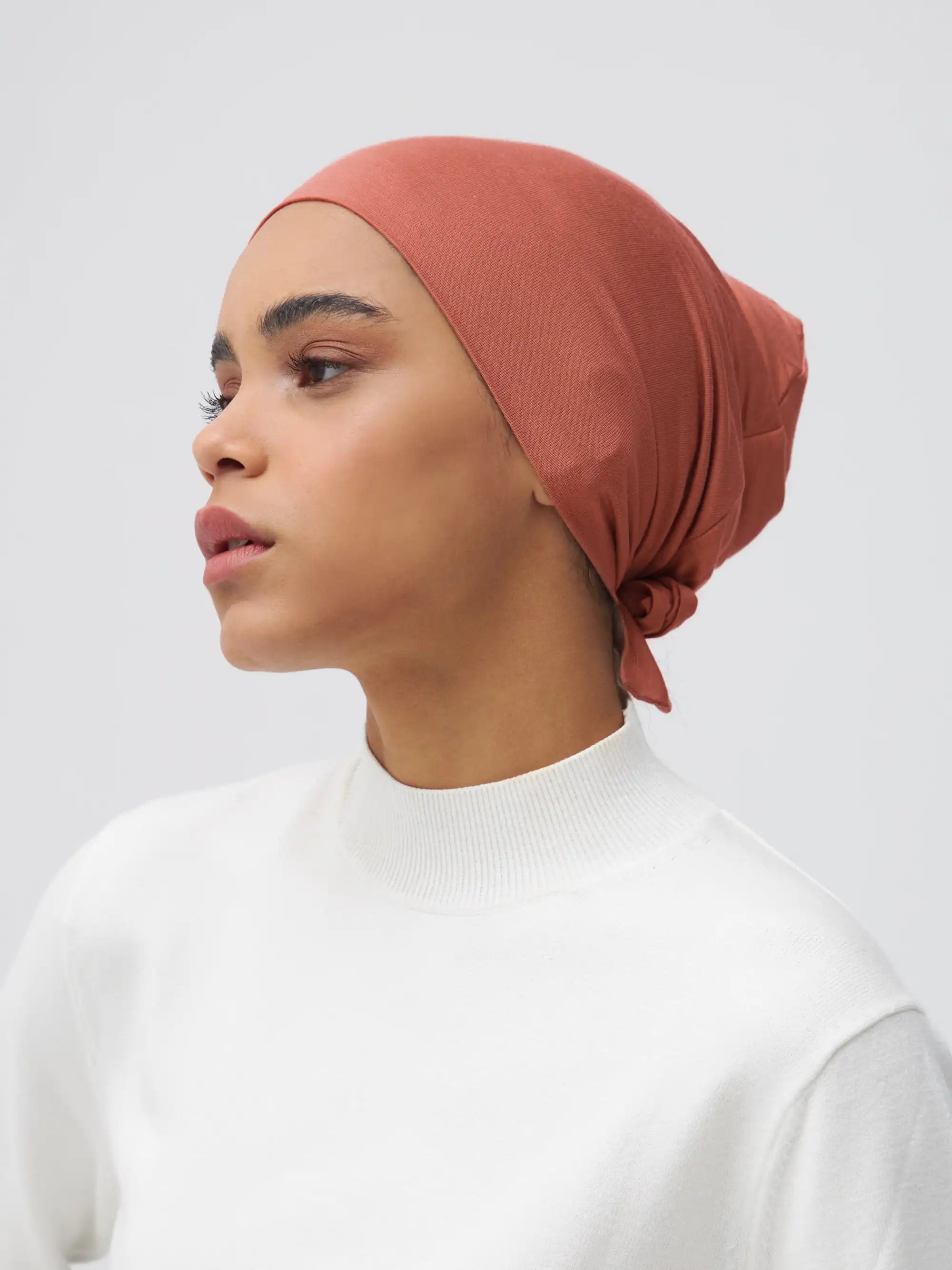 Tie Back Underscarf - Terracotta