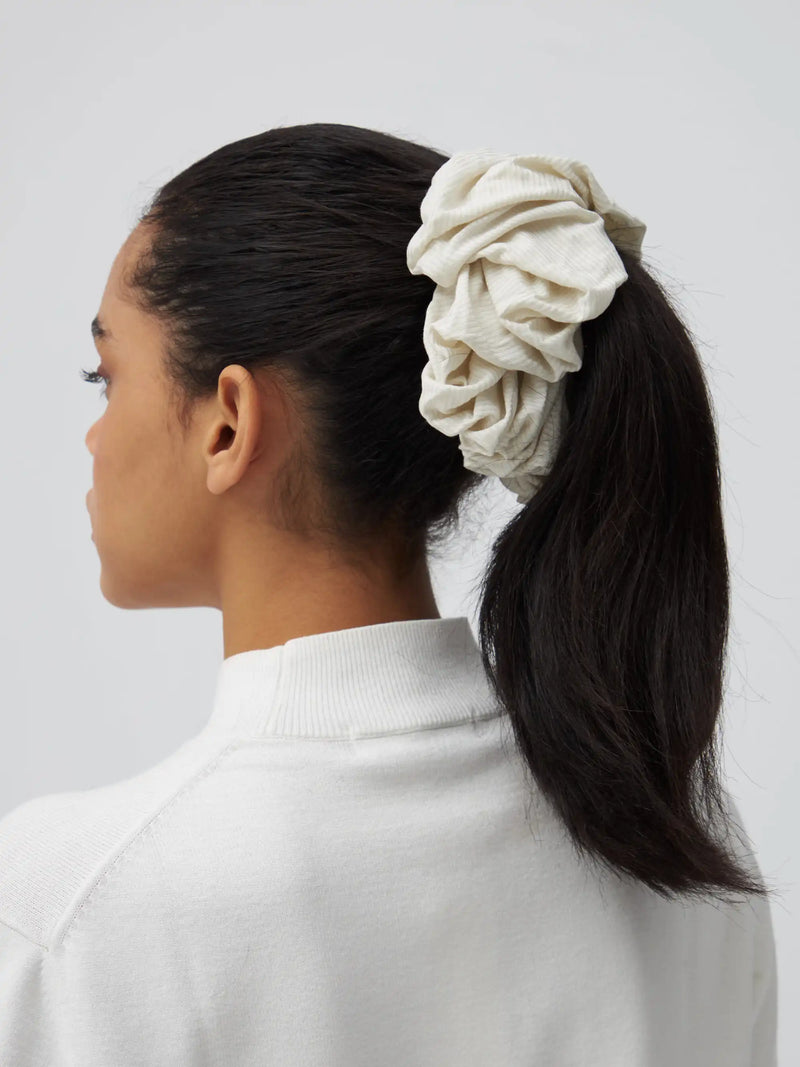 Ribbed Scrunchies - Off White
