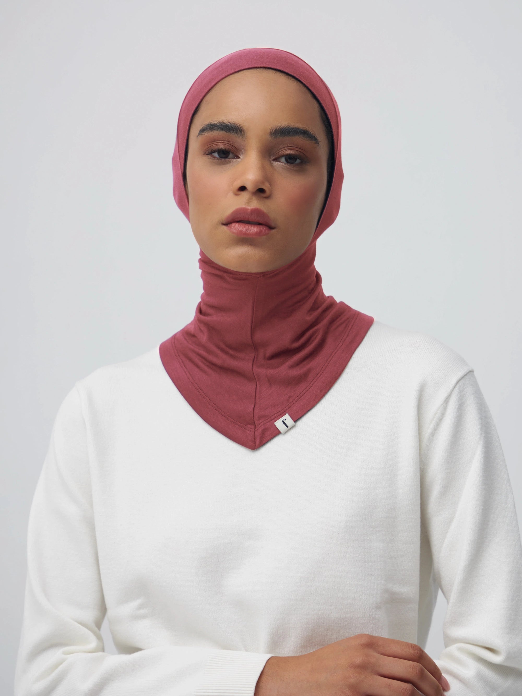 Full Cover Underscarf - Garnet Rose