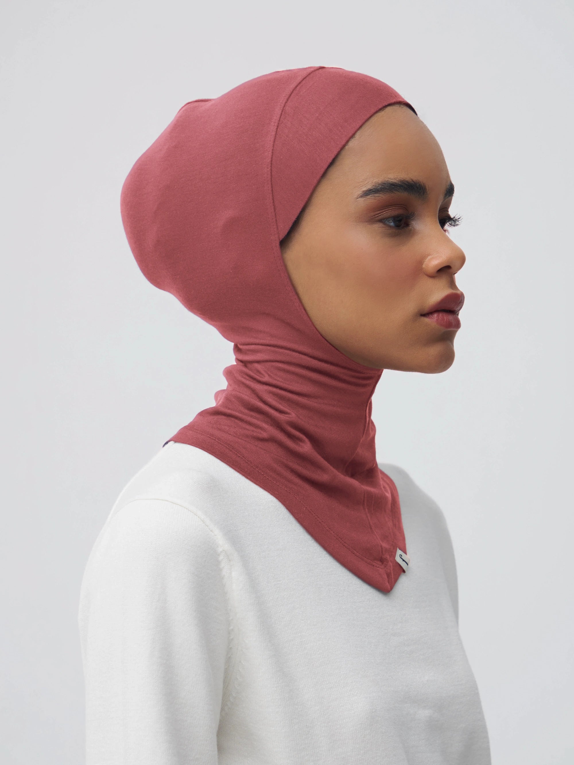 Full Cover Underscarf - Garnet Rose