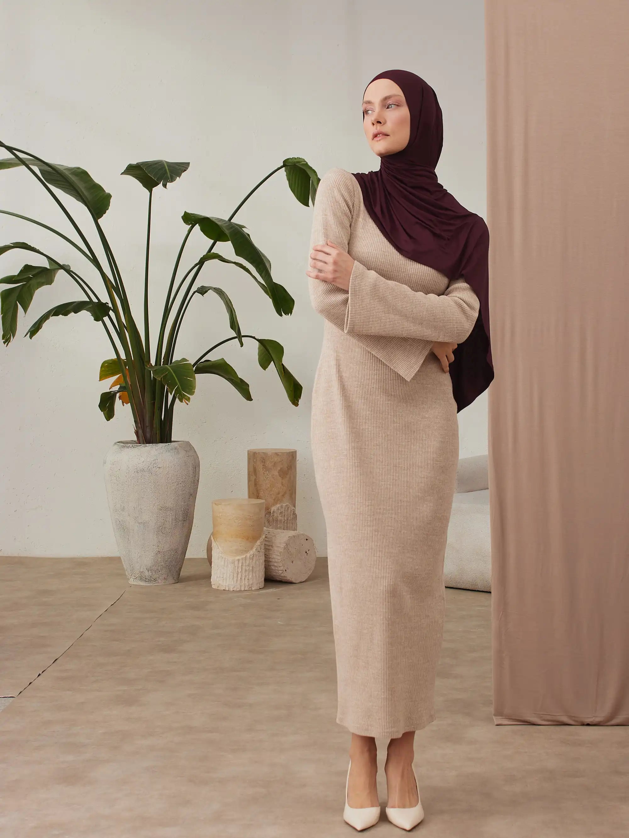 Small Instant Premium Jersey Hijabs - Port Royale