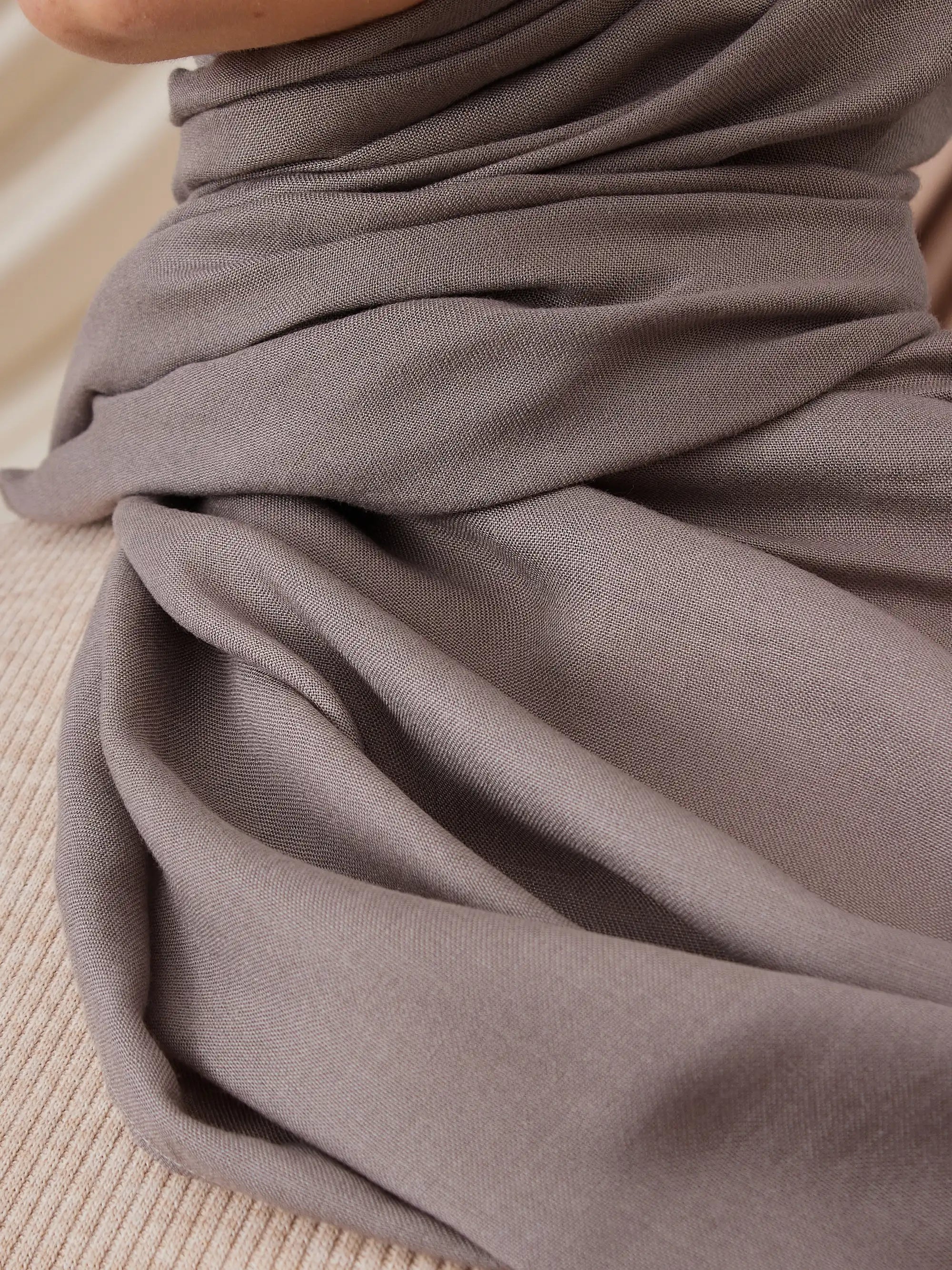 Breathable Rayon Hijab - Silver