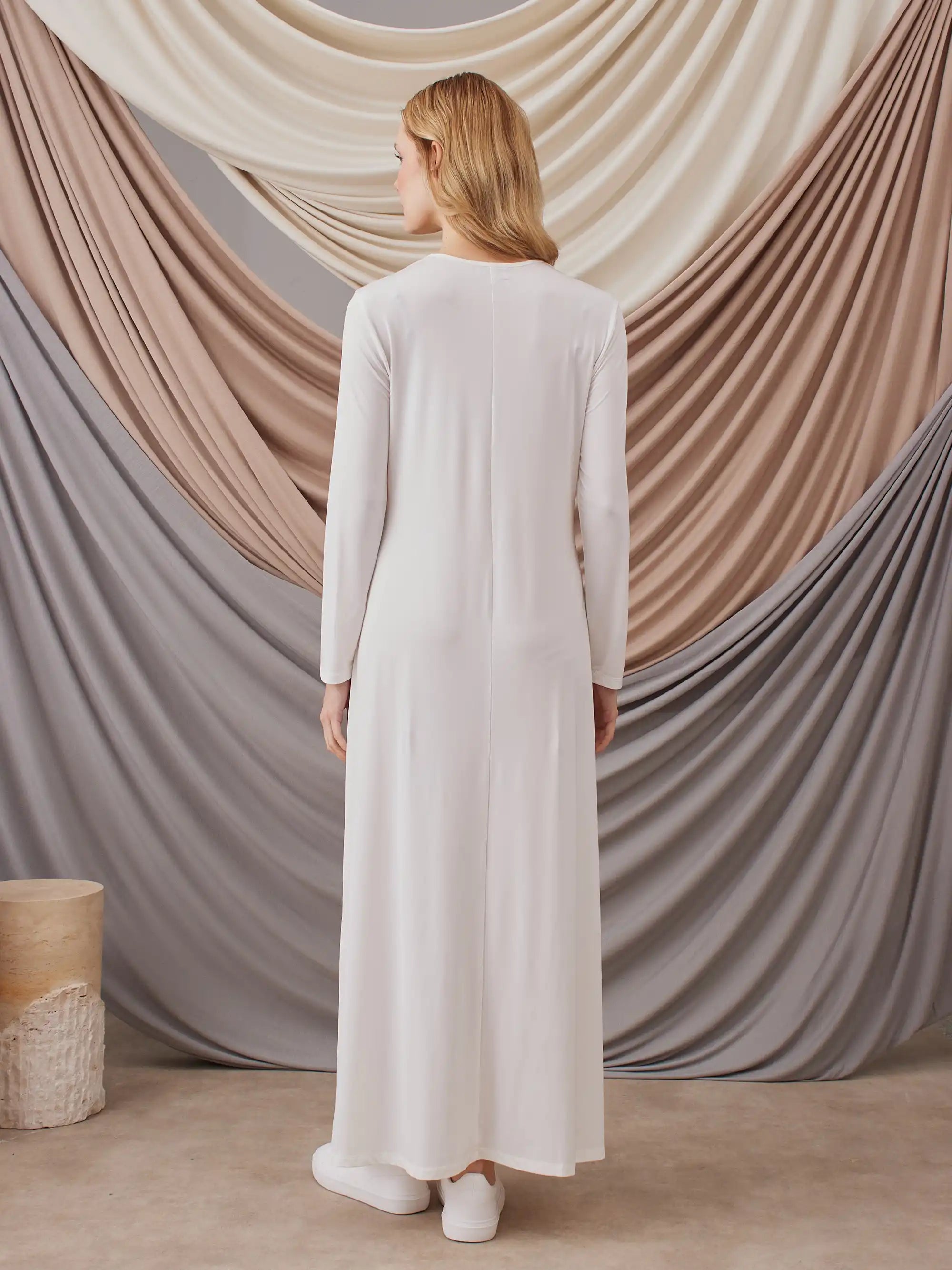 Long Sleeve Dress Layer - Ivory