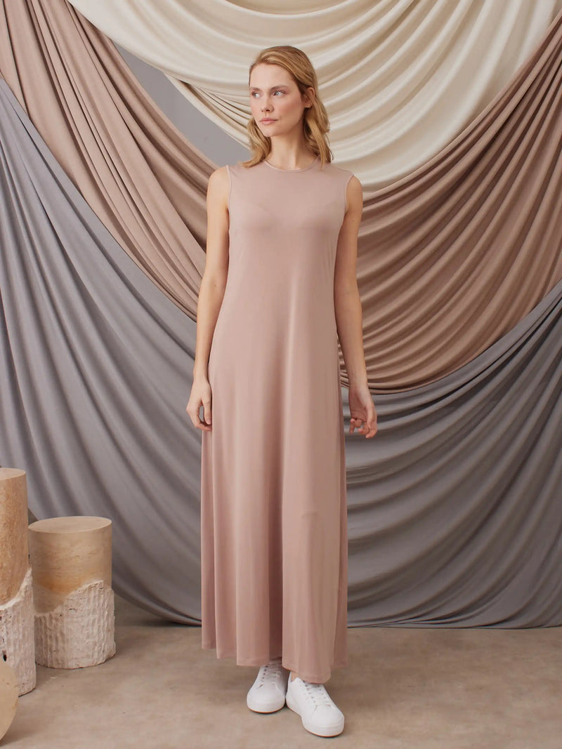 Sleeveless Dress Layer - Nude