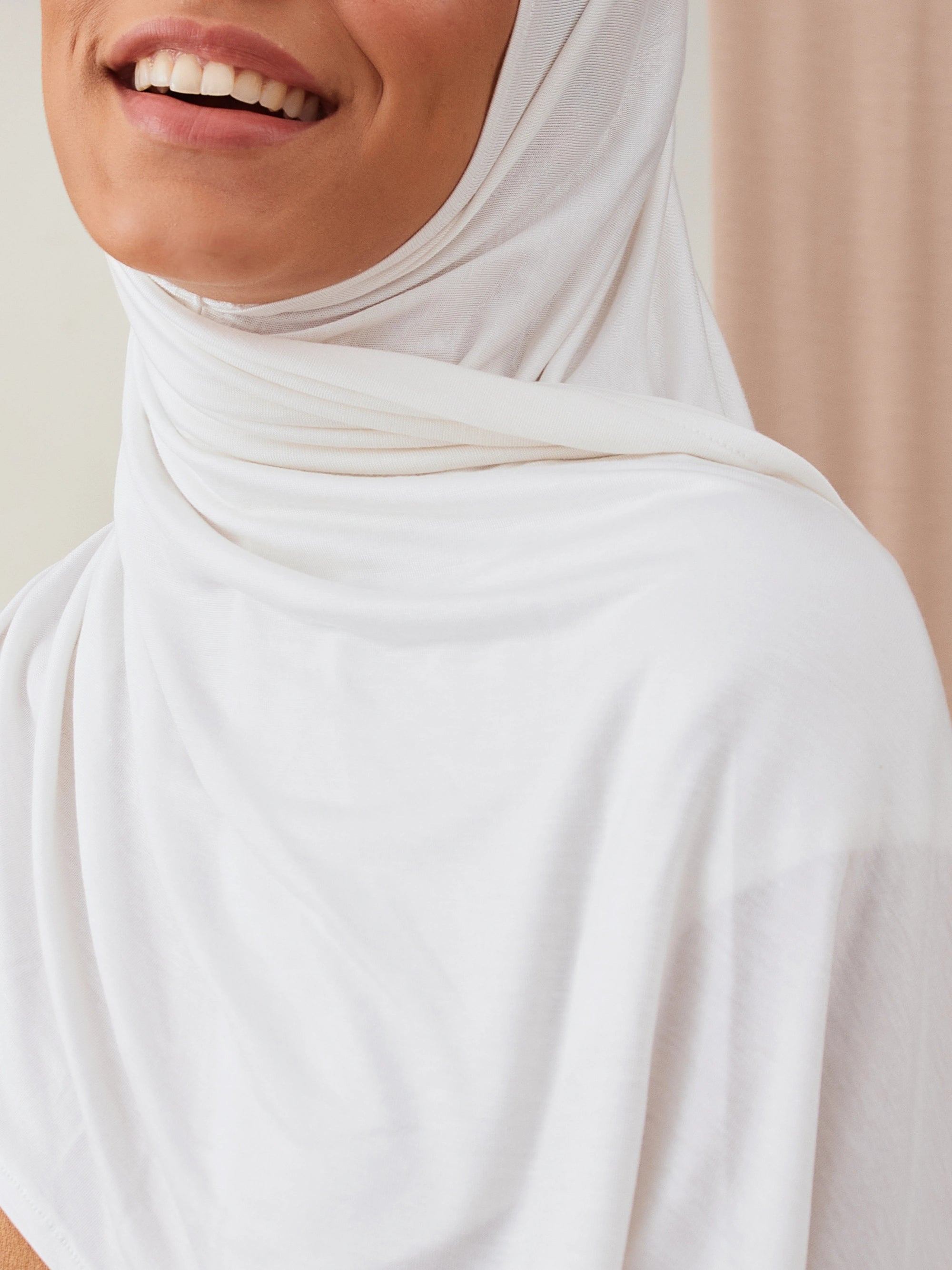 Small Instant Premium Jersey Hijabs - White