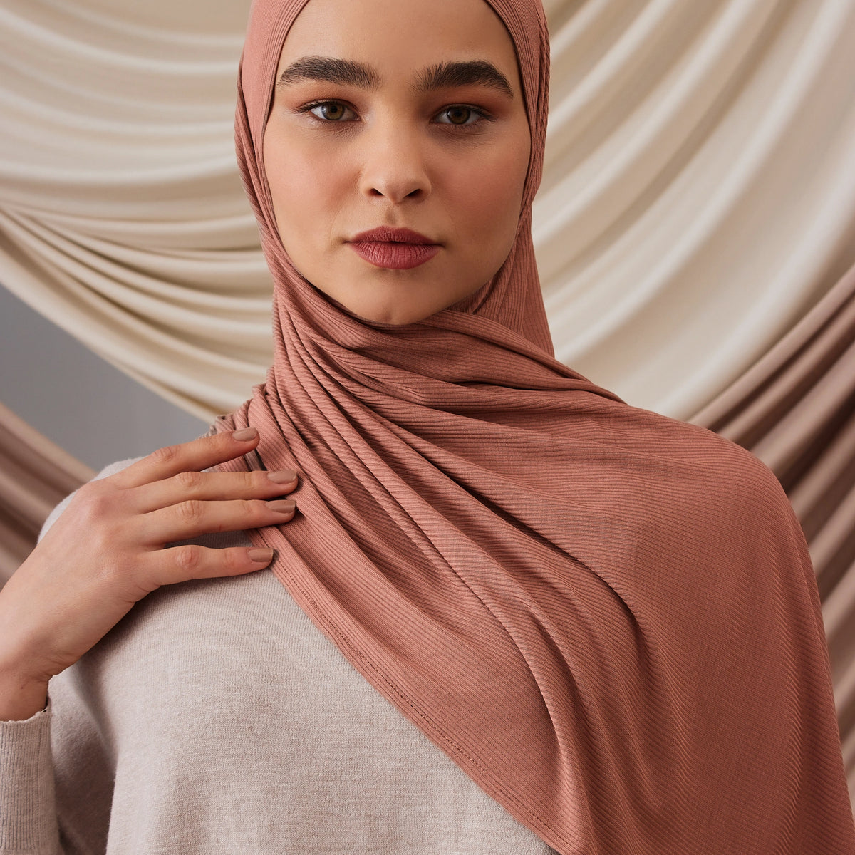 Ribbed Jersey Hijabs