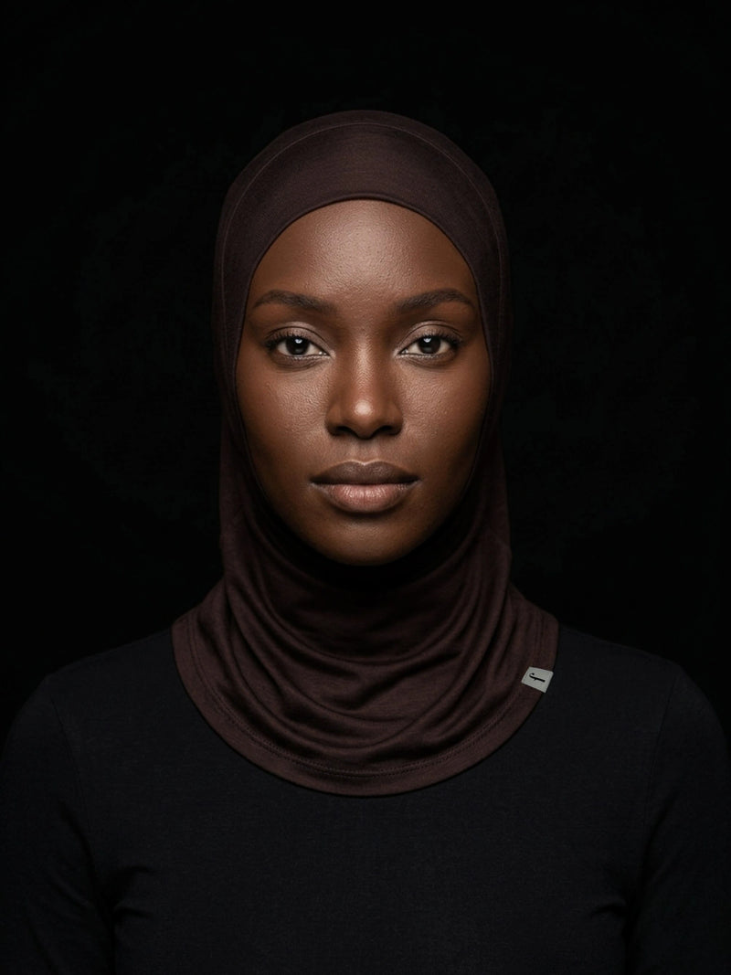 Essential Slip-On Hijab - Coffee Bean