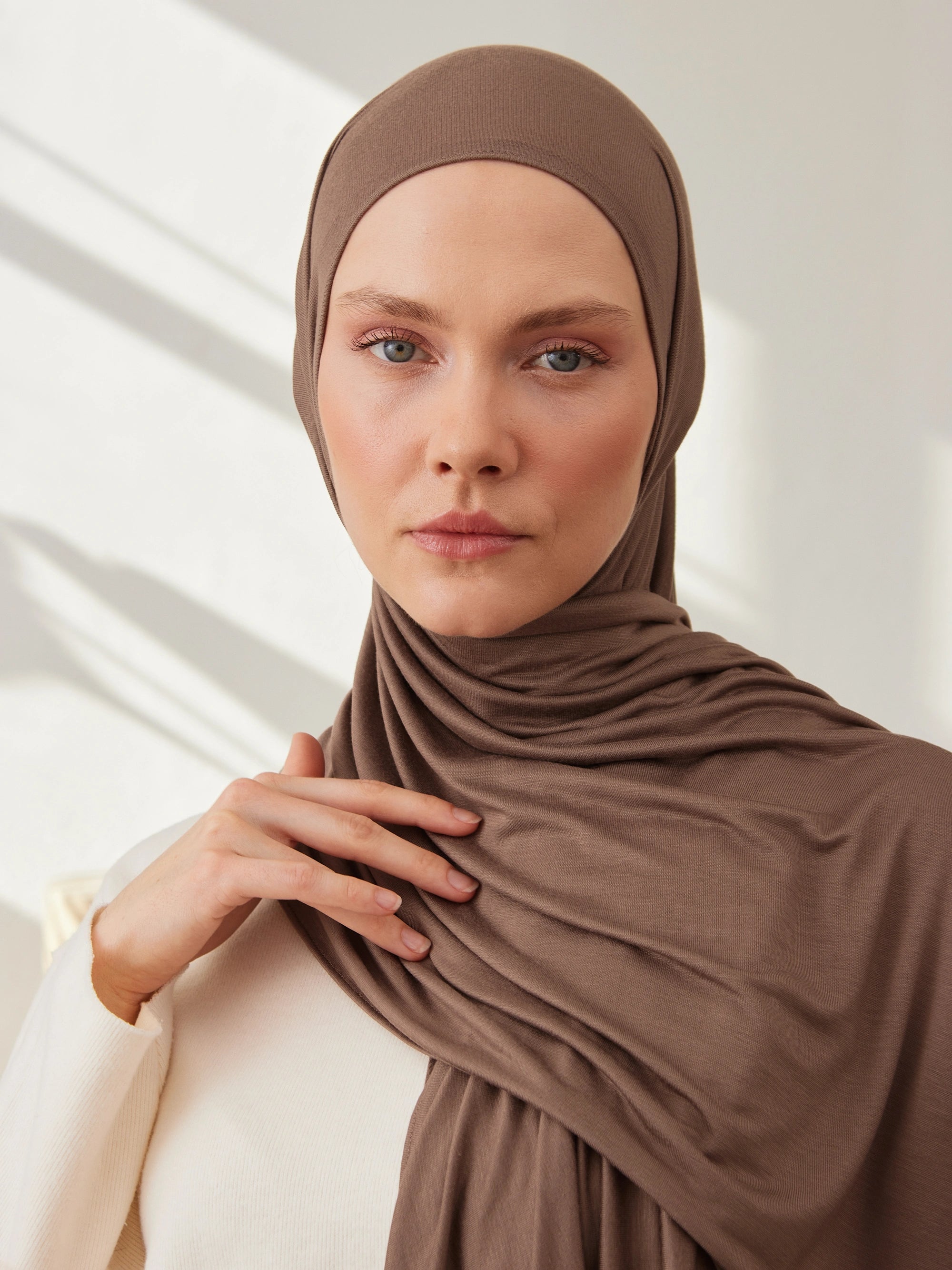 Premium Jersey Hijab - Cocoa Brown