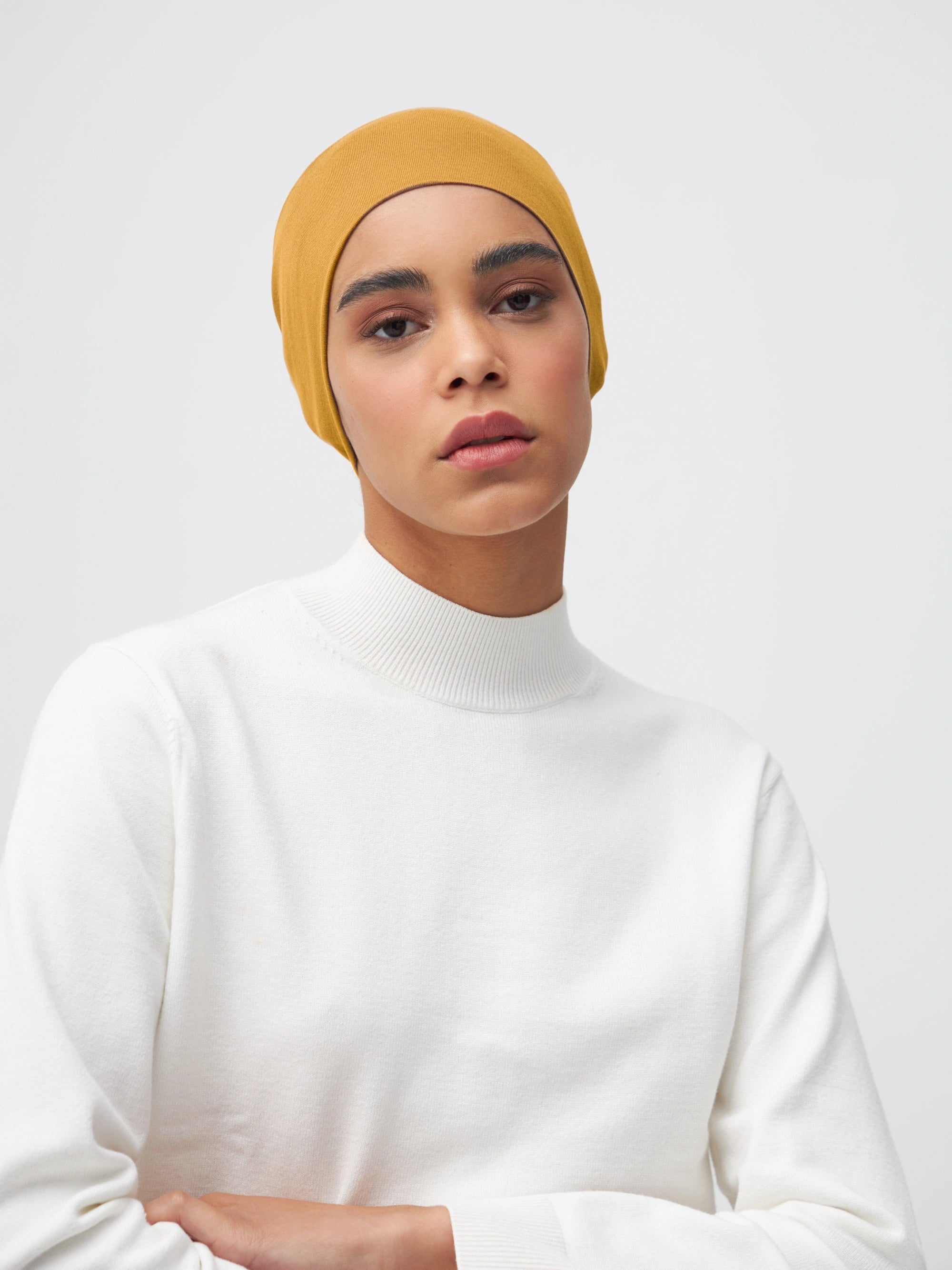 Tube Underscarf - Mustard Yellow