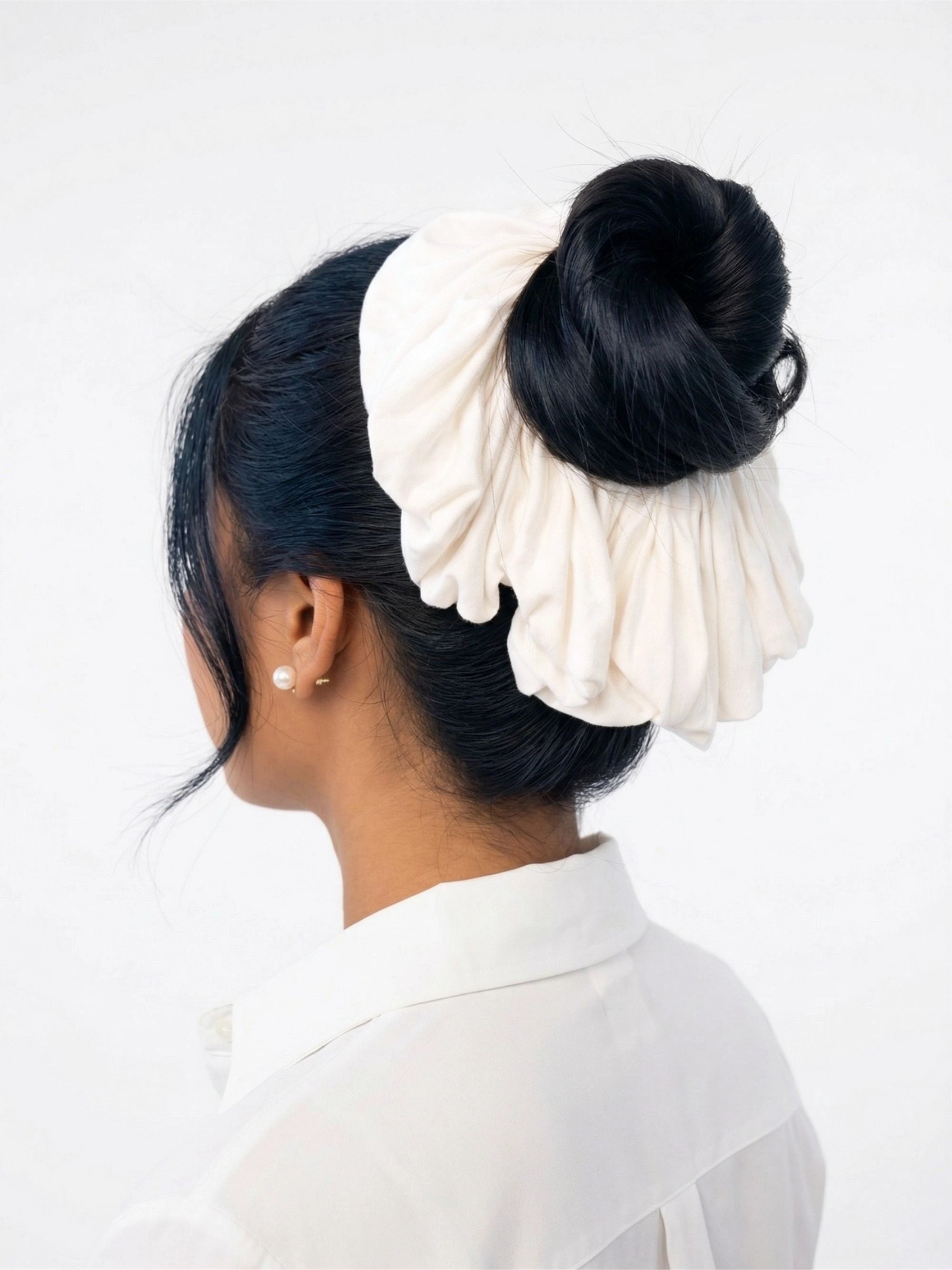 Premium Jersey Scrunchies - Ivory