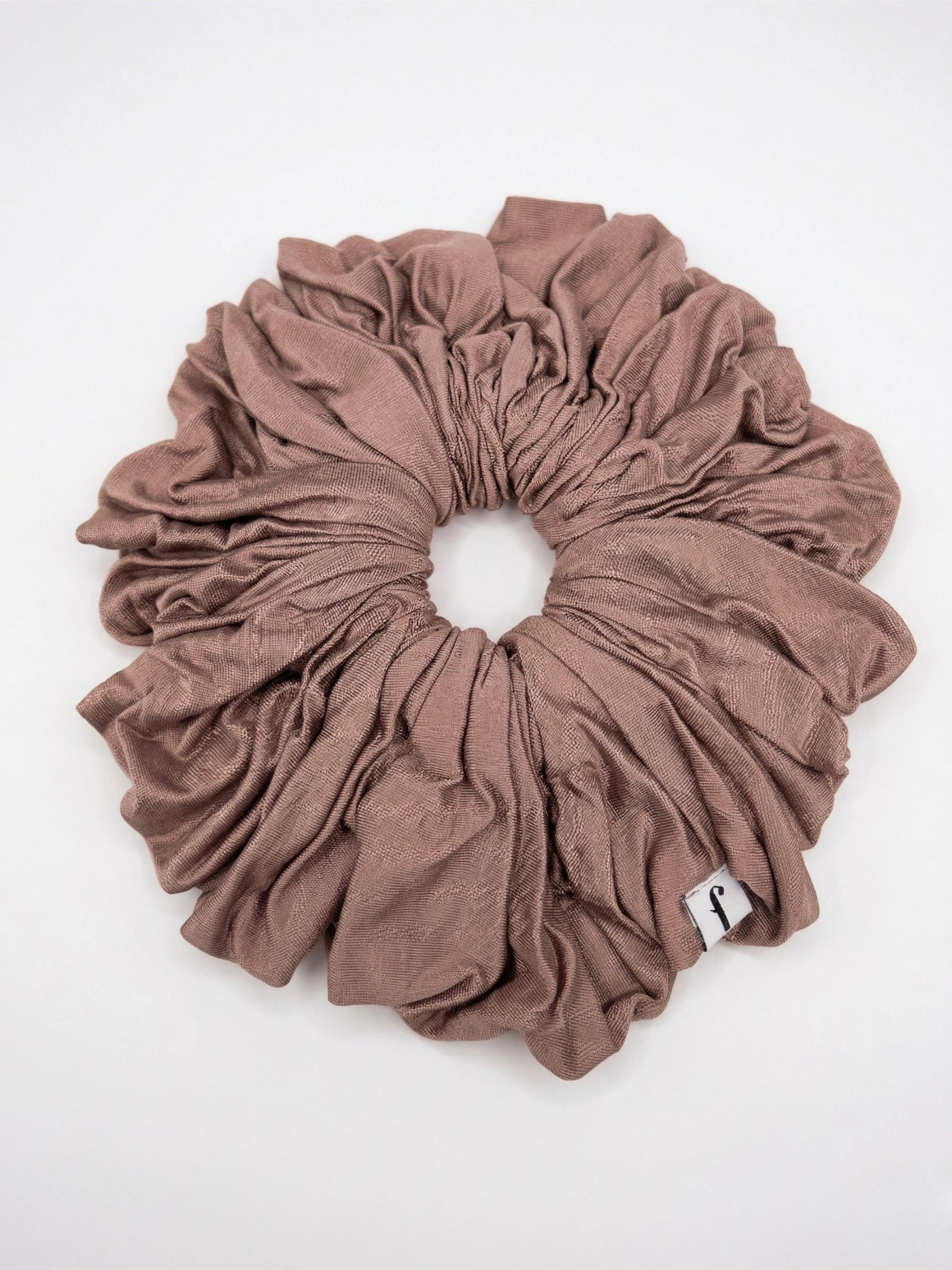 Premium Jersey Scrunchies - Mocha Mousse