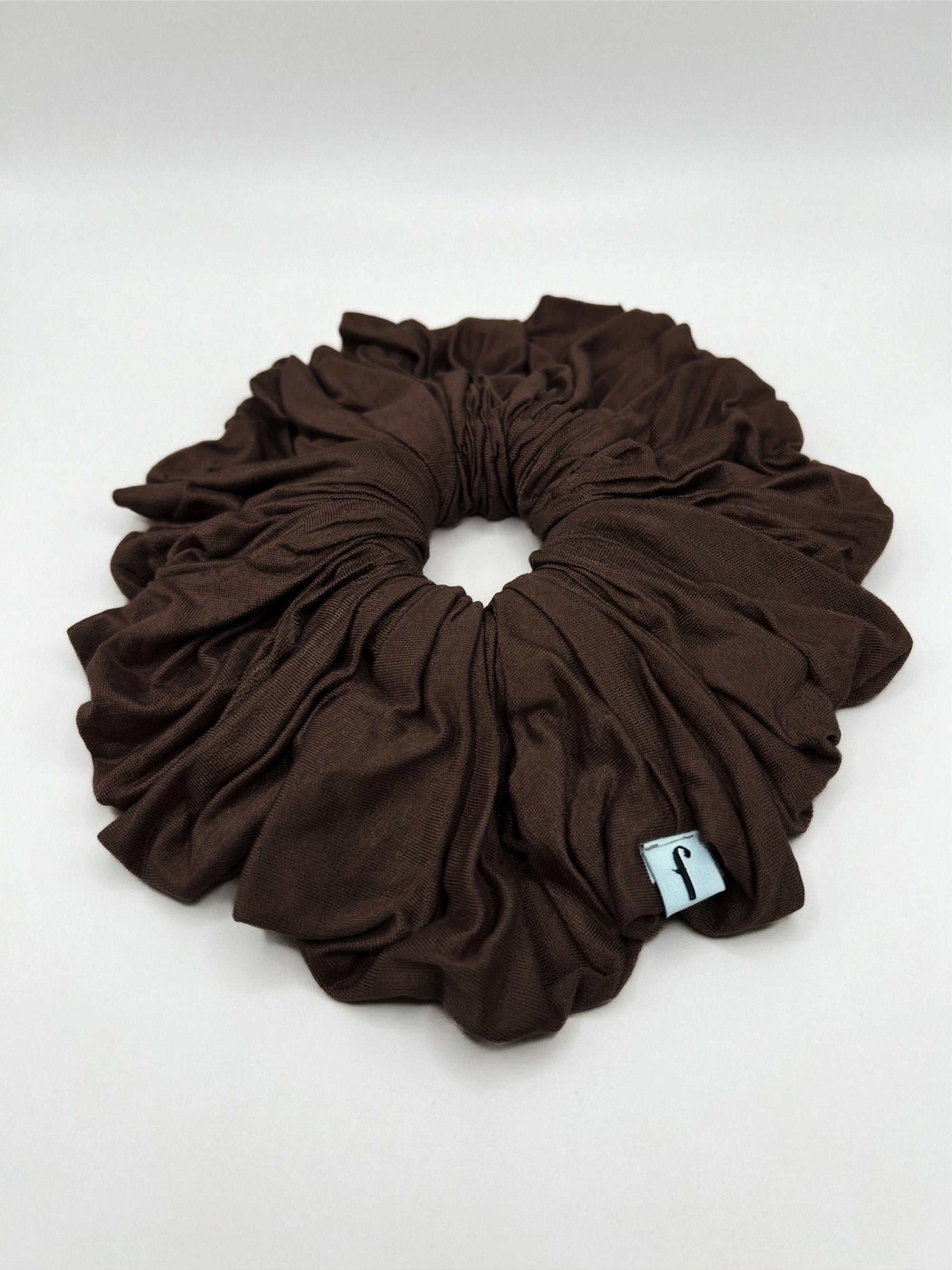 Premium Jersey Scrunchies - Coffee Bean