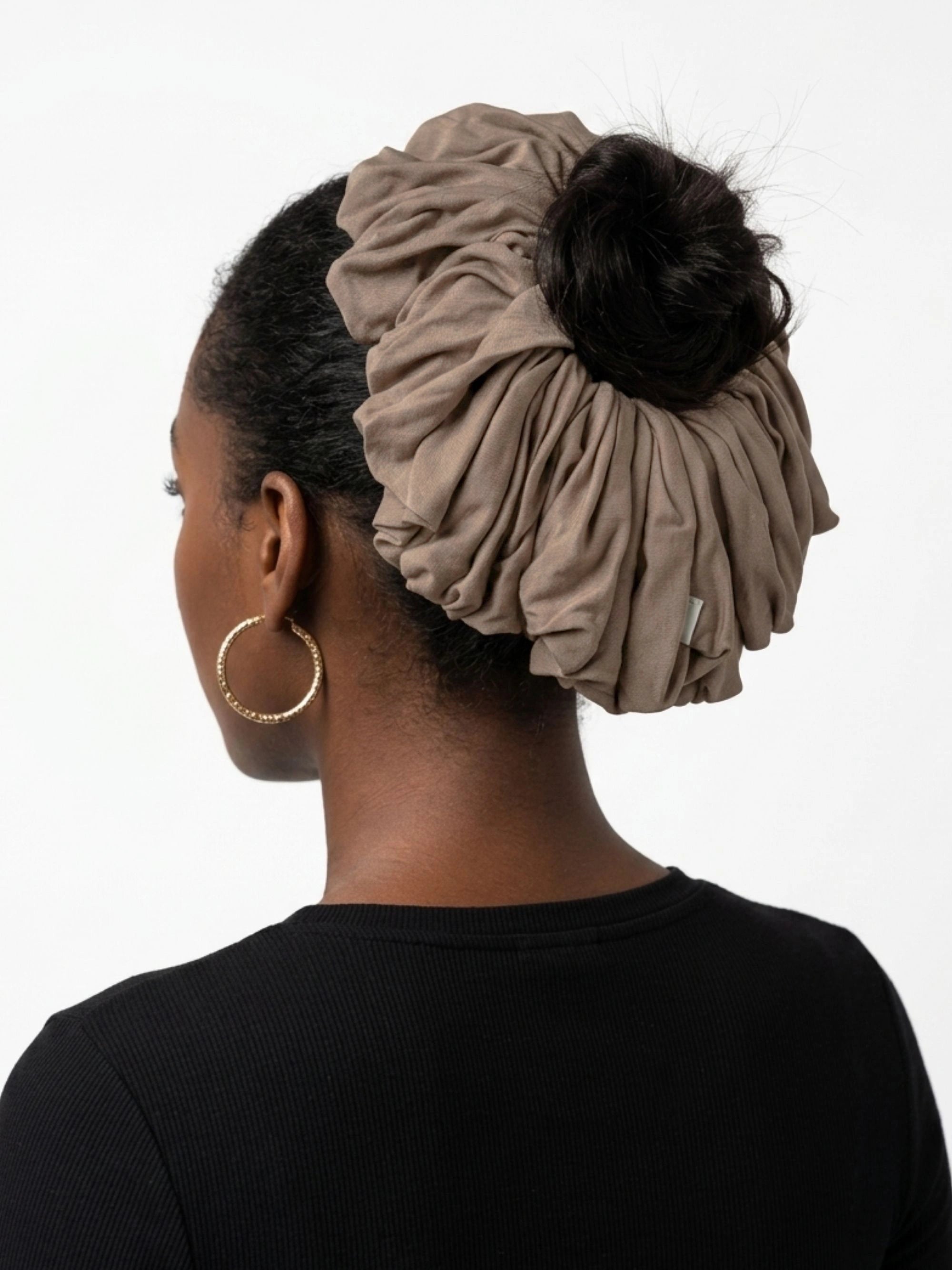Premium Jersey Scrunchies - Desert Taupe