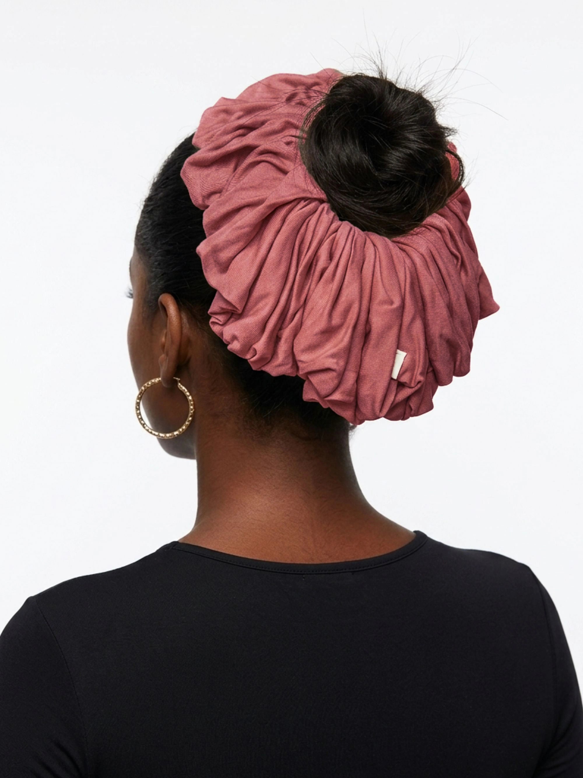 Premium Jersey Scrunchies - Garnet Rose