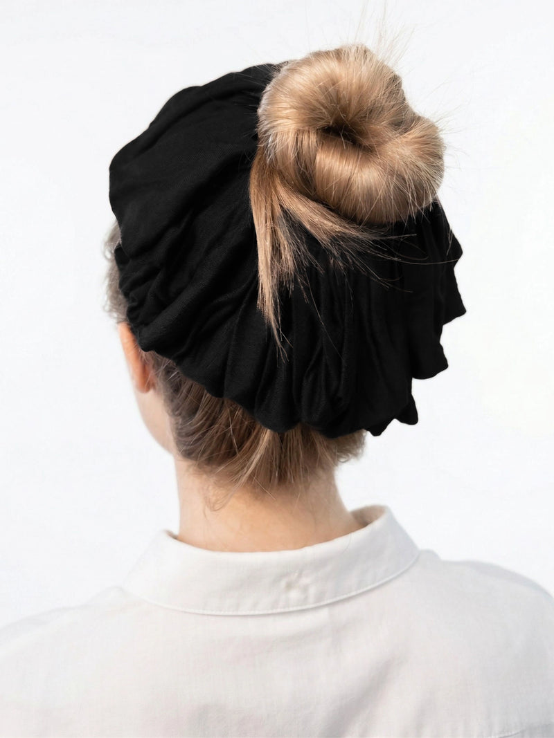 Premium Jersey Scrunchies - Black